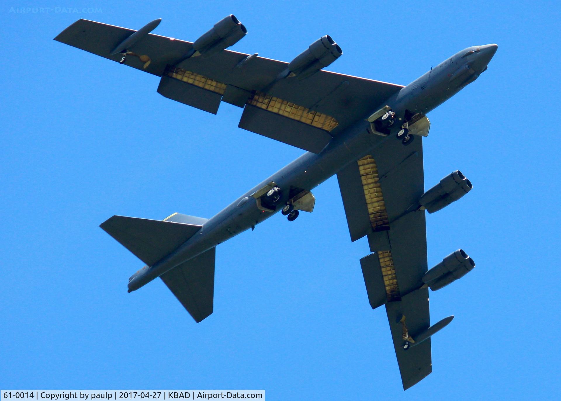 61-0014, 1961 Boeing B-52H Stratofortress C/N 464441, A Minot AFB BUFF at Barksdale Air Force Base.