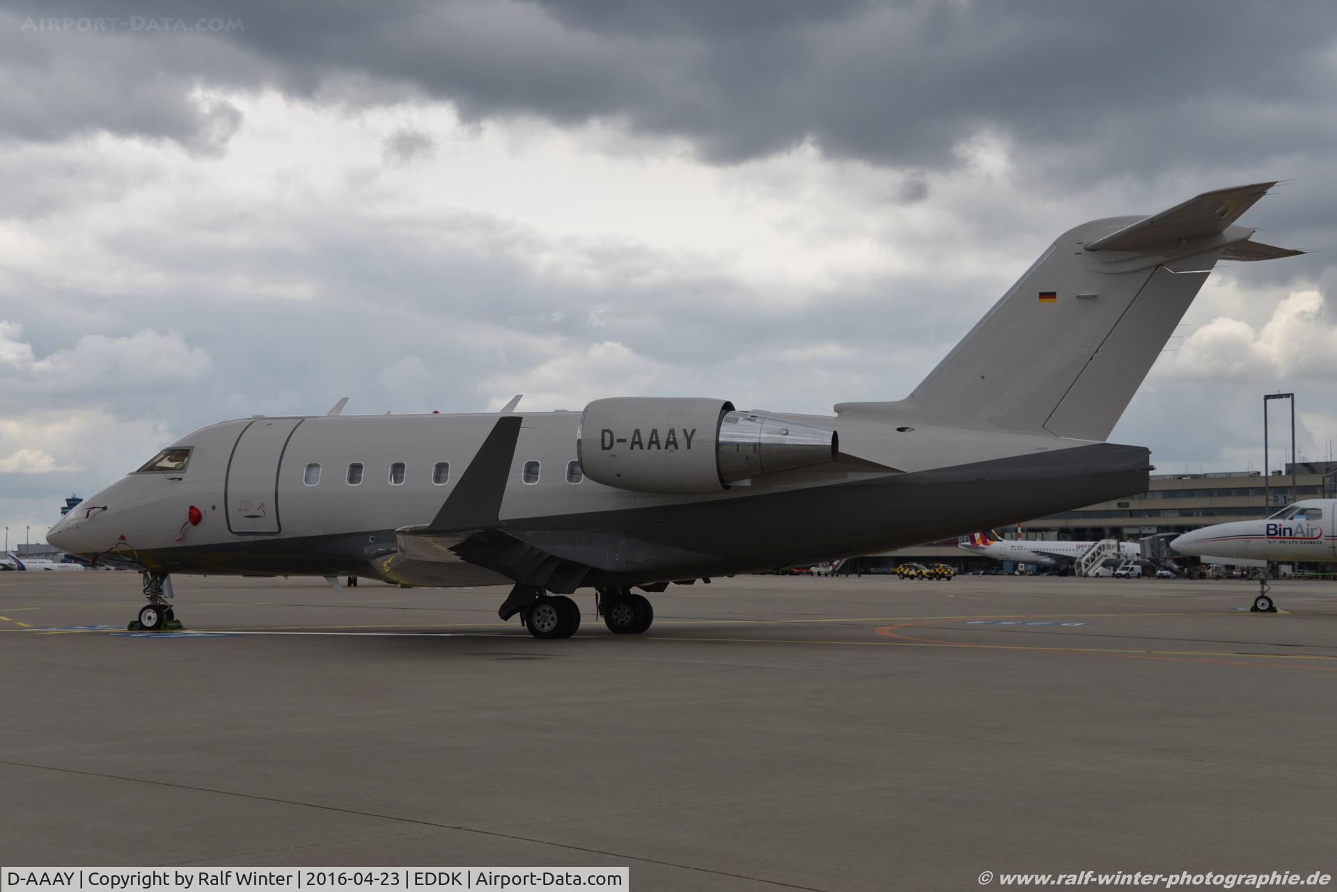D-AAAY, 2004 Bombardier Challenger 604 (CL-600-2B16) C/N 5602, Bombardier CL-600-2B16 Challenger 604 - Air Independence - 5602 - D-AAAY - 23.04.2016 - CGN