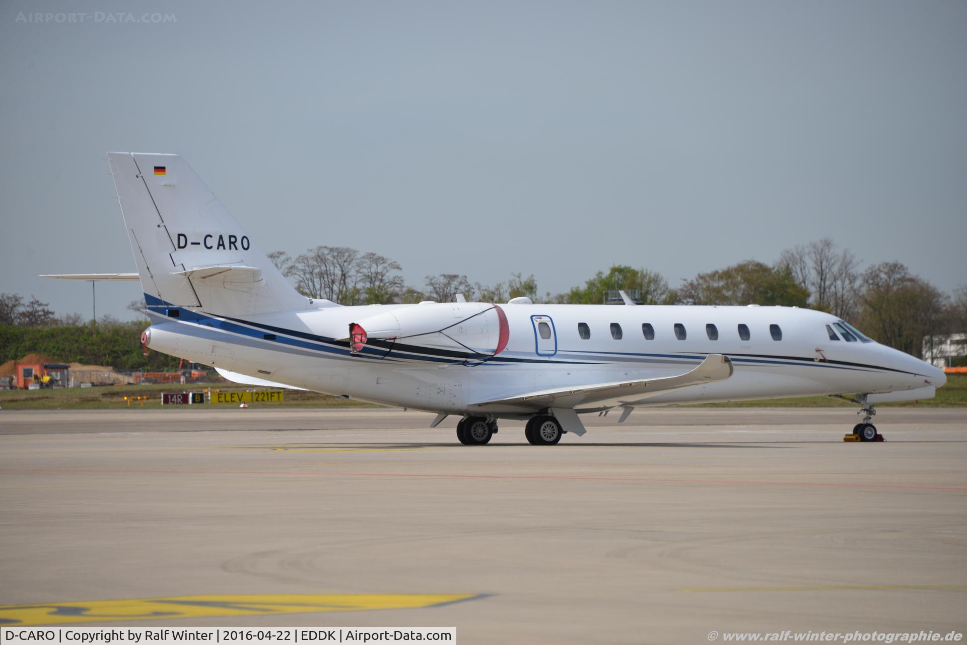 D-CARO, 2013 Cessna 680 Citation Sovereign C/N 680-0514, Cessna 680 Citation Sovereign+ - Aerowest Flugcharter GmbH - 680-0514 - D-CARO - 22.04.2016 - CGN