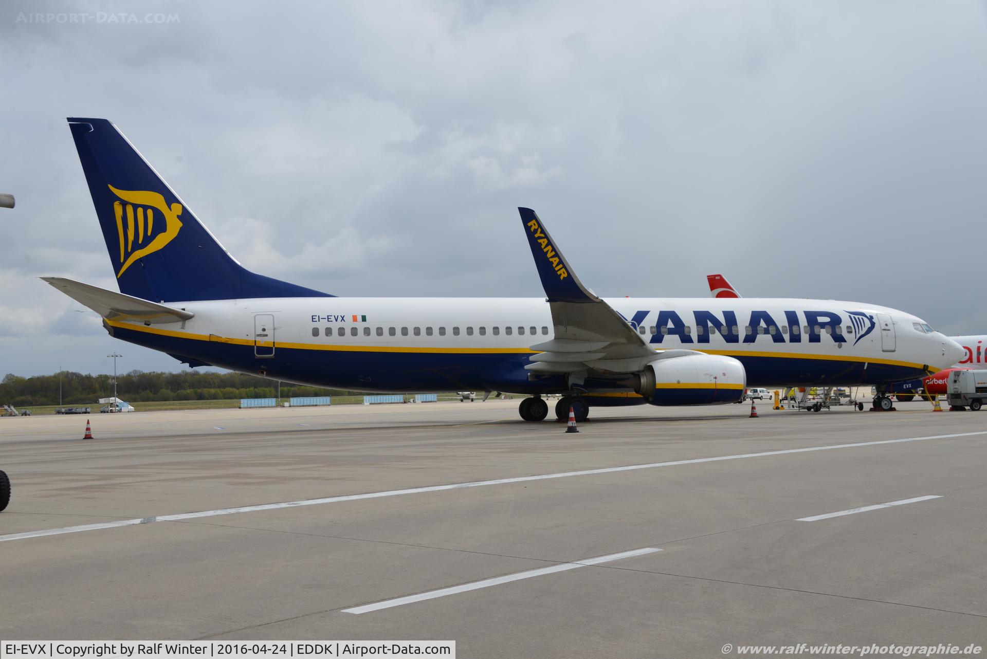 EI-EVX, 2012 Boeing 737-8AS C/N 40317, Boeing 737-8AS(W) - FR RYR Ryanair - 40317 - EI-EVX - 24.04.2016 - CGN