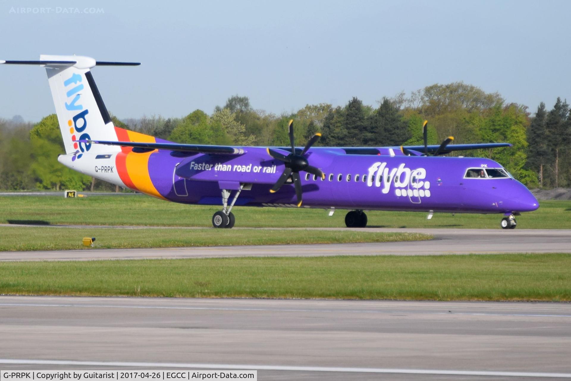 G-PRPK, 2008 Bombardier DHC-8-402 Dash 8 C/N 4203, At Manchester