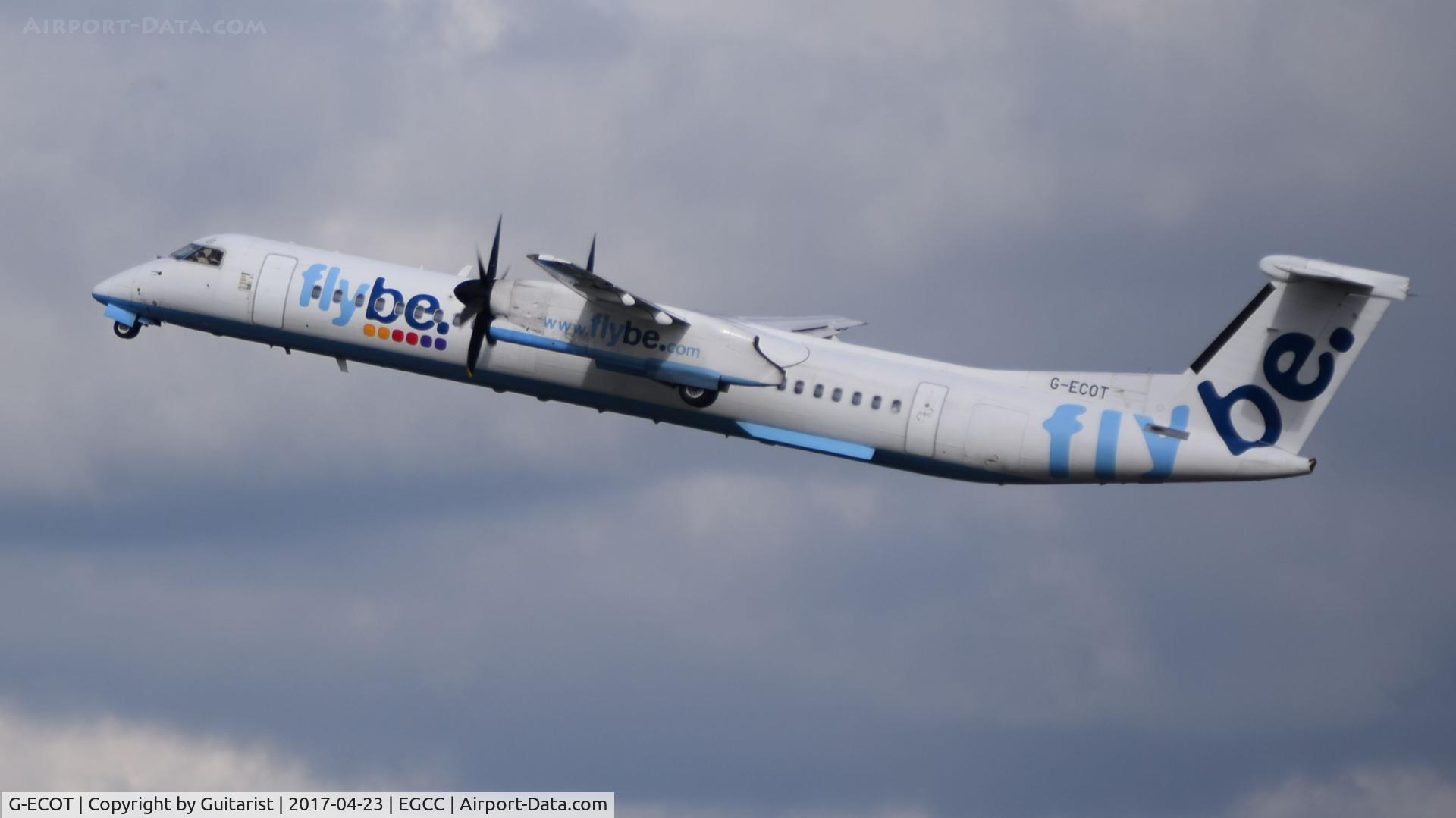 G-ECOT, 2009 De Havilland Canada DHC-8-402Q Dash 8 C/N 4251, At Manchester