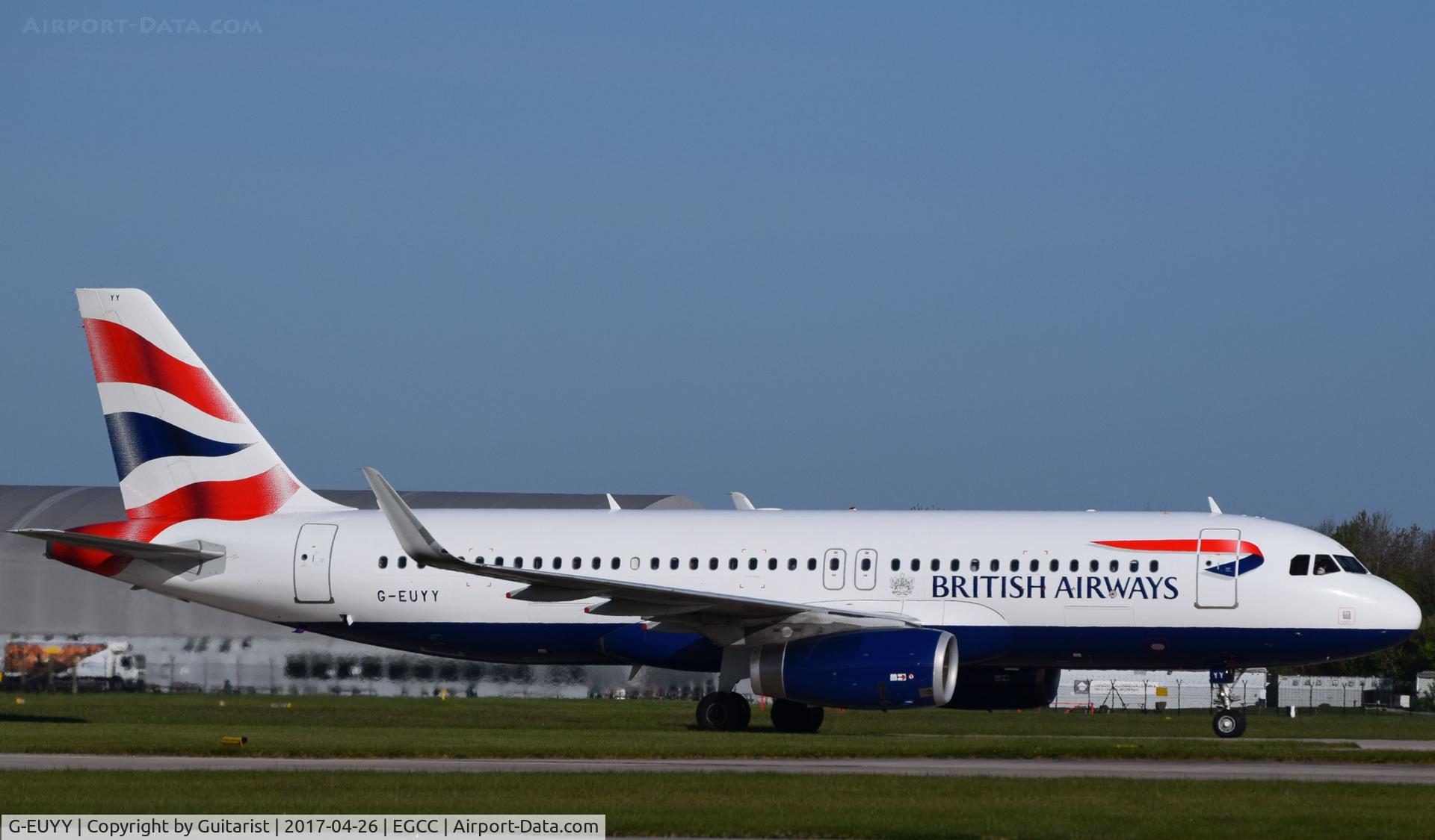 G-EUYY, 2014 Airbus A320-232 C/N 6290, At Manchester