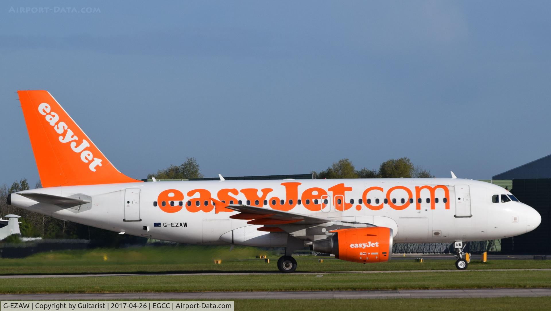 G-EZAW, 2006 Airbus A319-111 C/N 2812, At Manchester