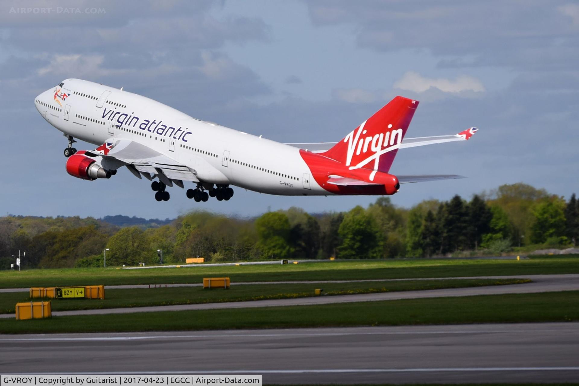 G-VROY, 2001 Boeing 747-443 C/N 32340, At Manchester