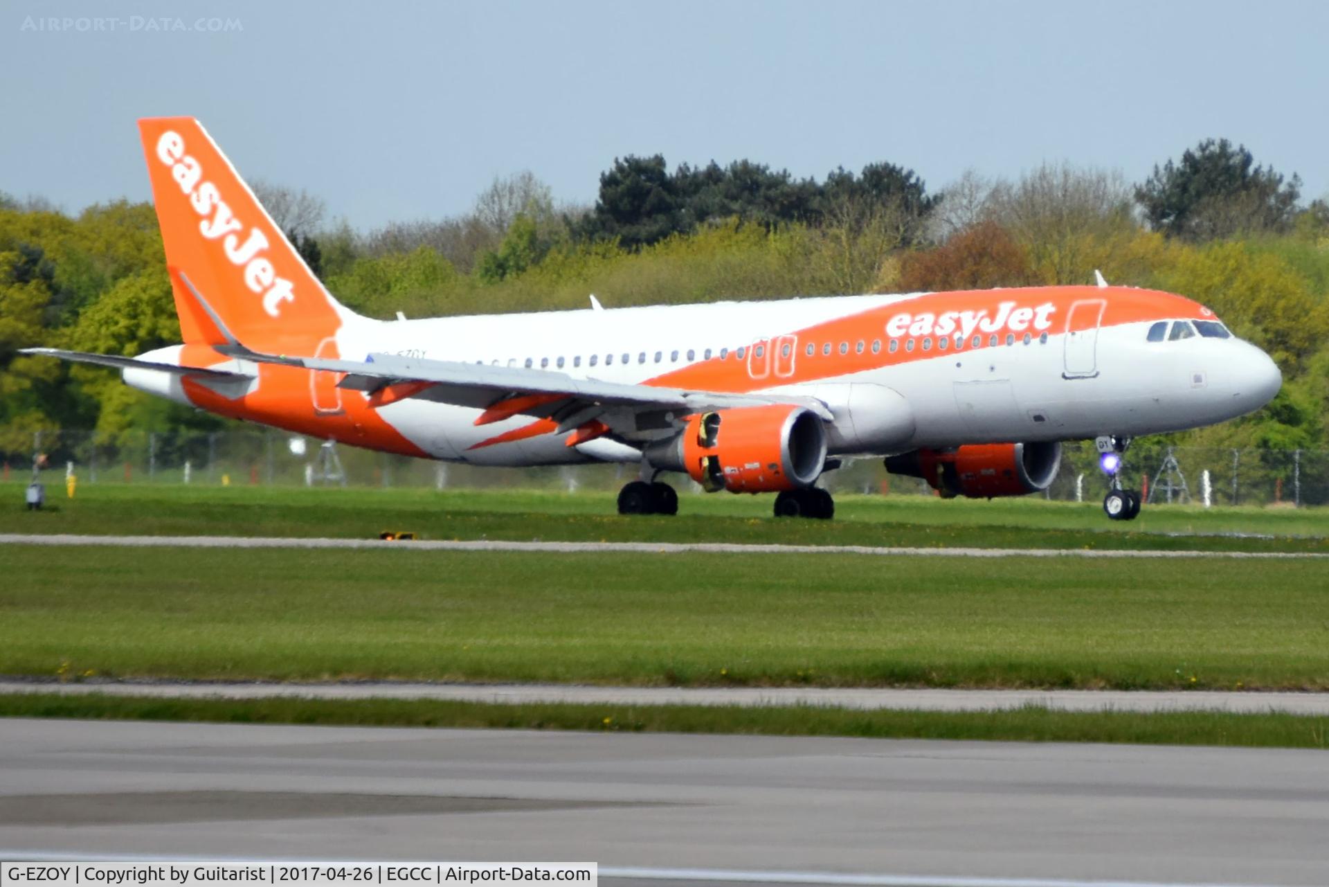 G-EZOY, 2015 Airbus A320-214 C/N 6885, At Manchester