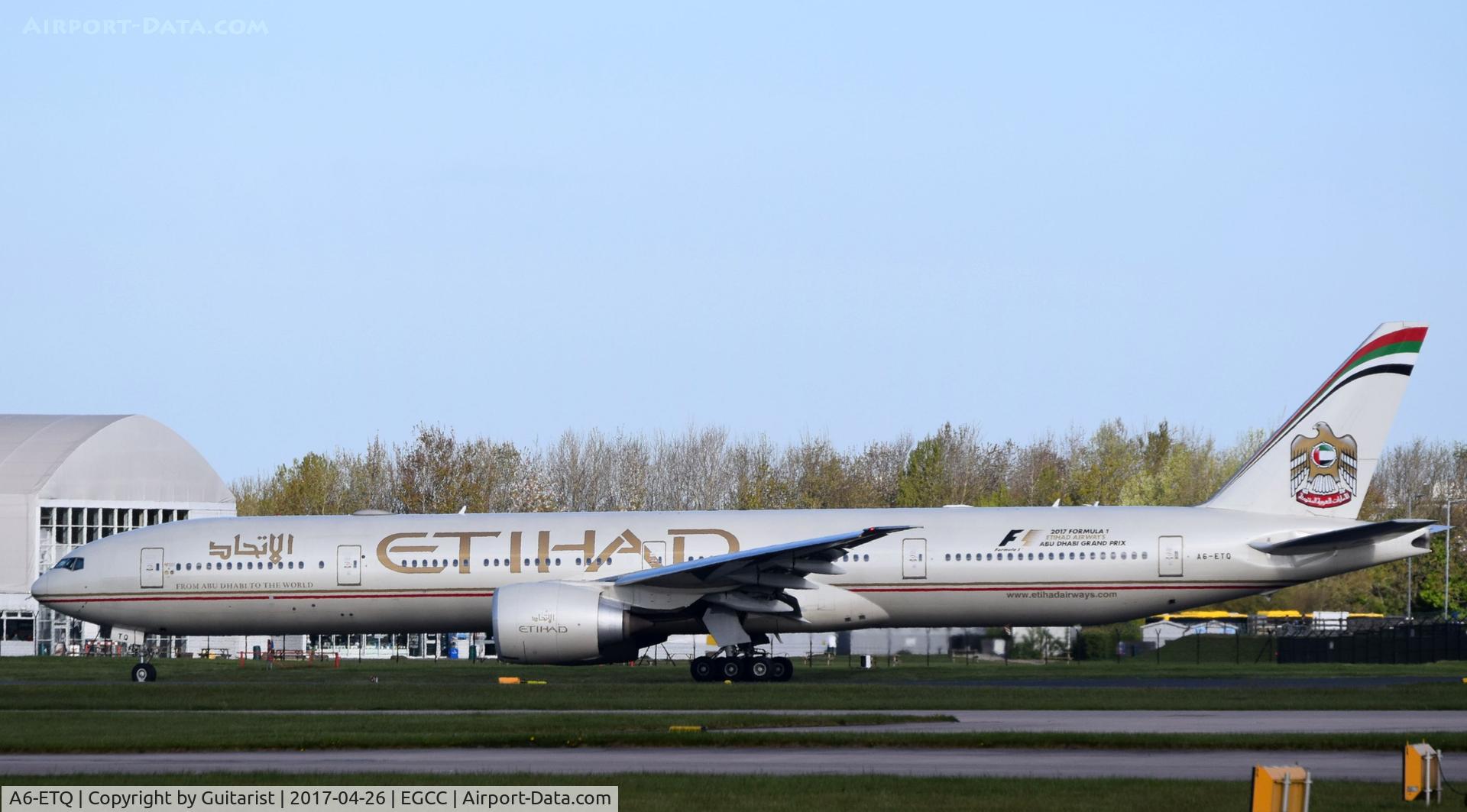 A6-ETQ, 2013 Boeing 777-3FX/ER C/N 41700, At Manchester