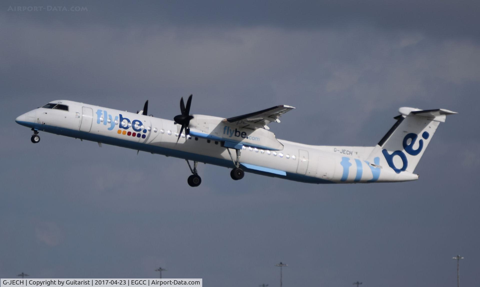 G-JECH, 2005 De Havilland Canada DHC-8-402Q Dash 8 C/N 4103, At Manchester