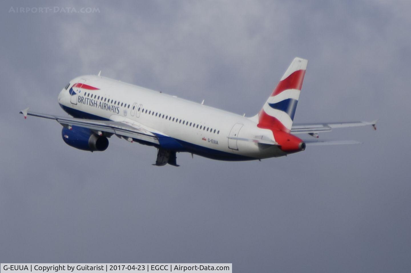 G-EUUA, 2001 Airbus A320-232 C/N 1661, At Manchester