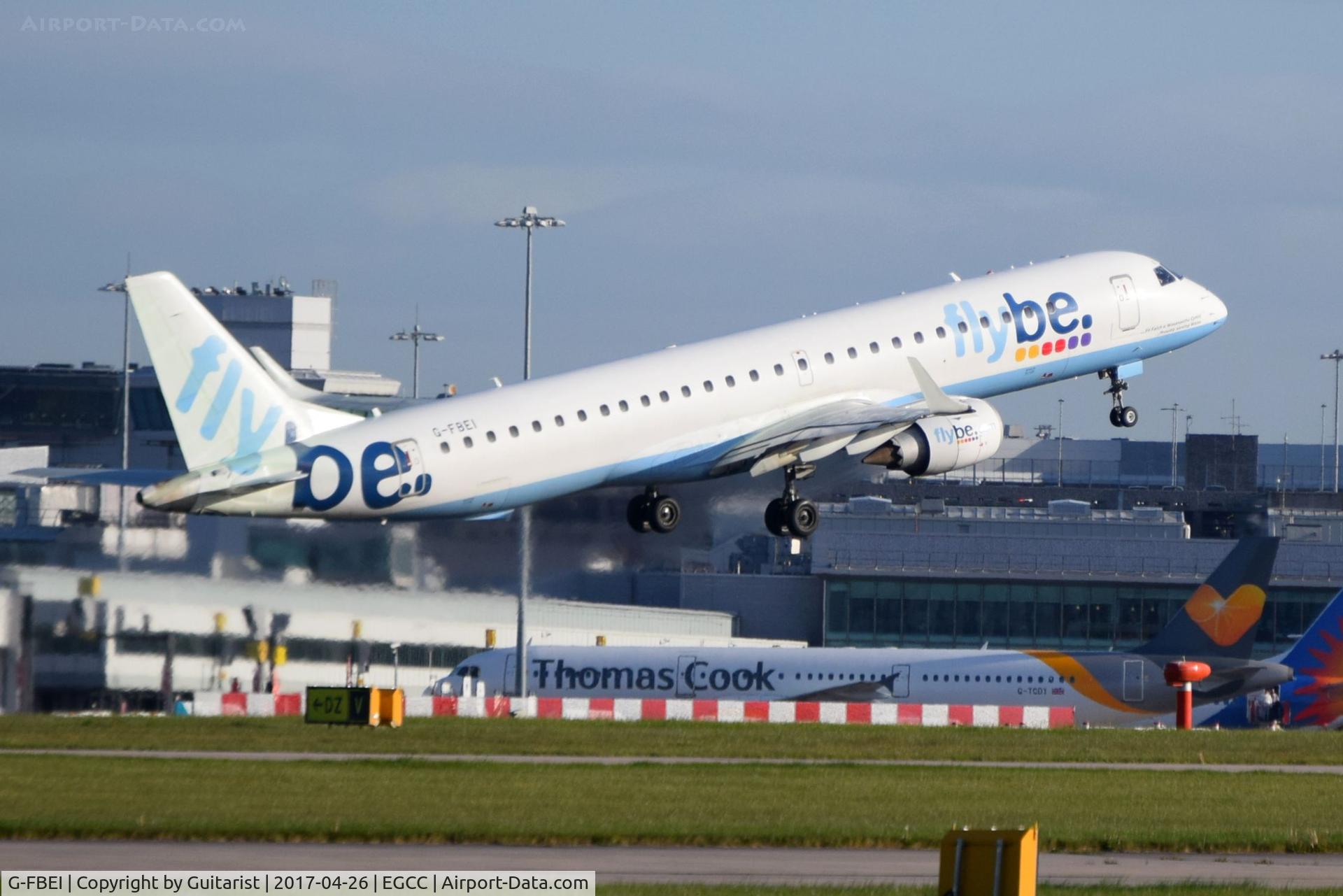 G-FBEI, 2007 Embraer 195LR (ERJ-190-200LR) C/N 19000143, At Manchester