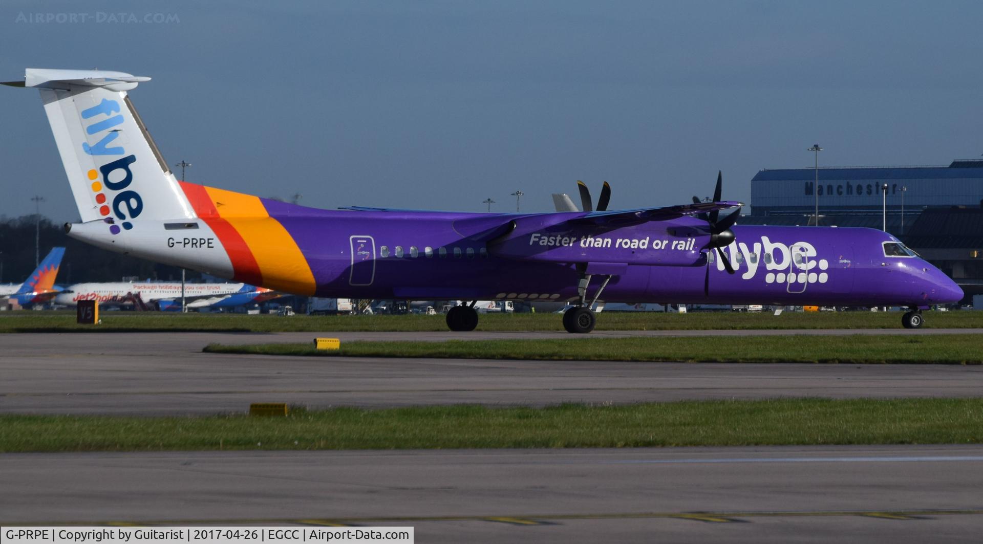 G-PRPE, 2008 De Havilland Canada DHC-8-402Q Dash 8 Dash 8 C/N 4209, At Manchester