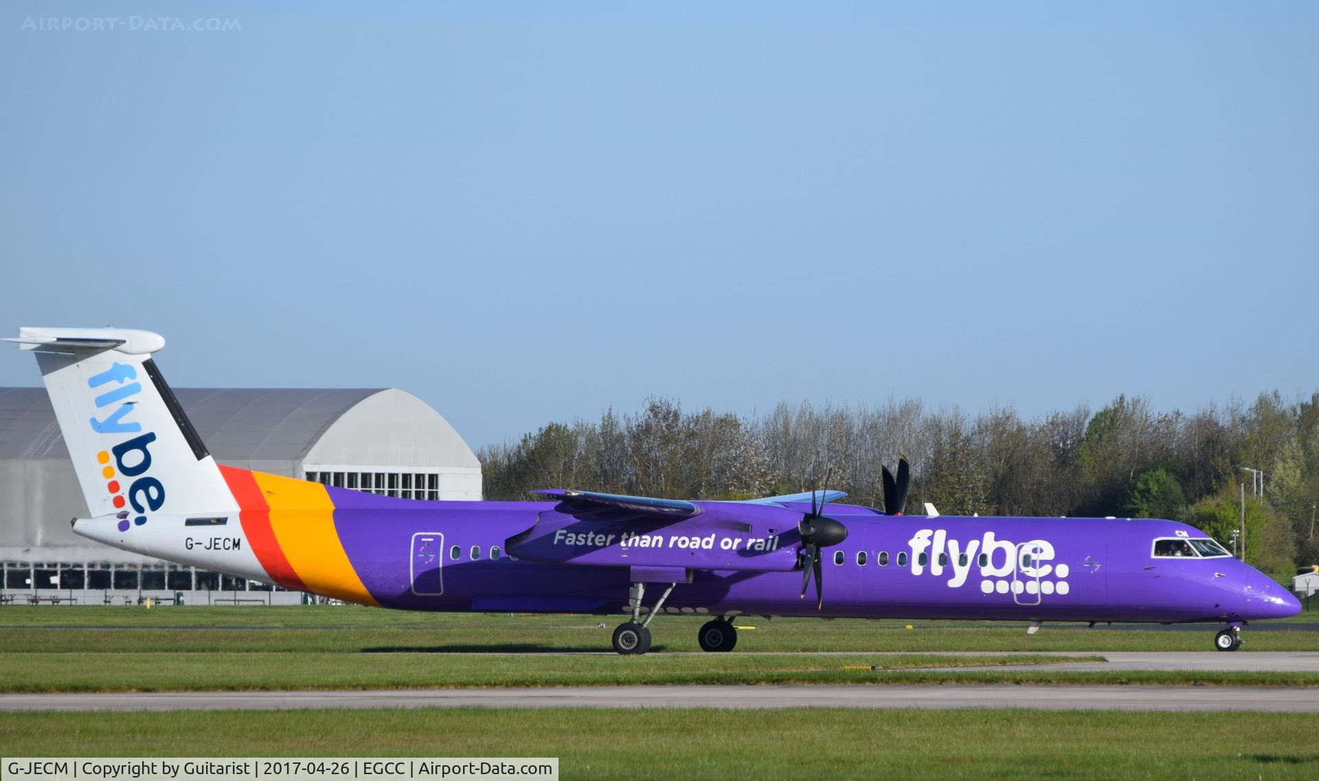 G-JECM, 2005 De Havilland Canada DHC-8-402Q Dash 8 C/N 4118, At Manchester
