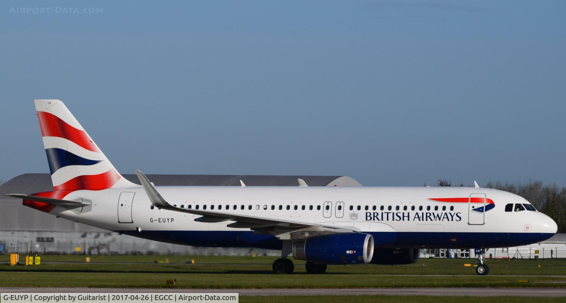 G-EUYP, 2013 Airbus A320-232 C/N 5784, At Manchester