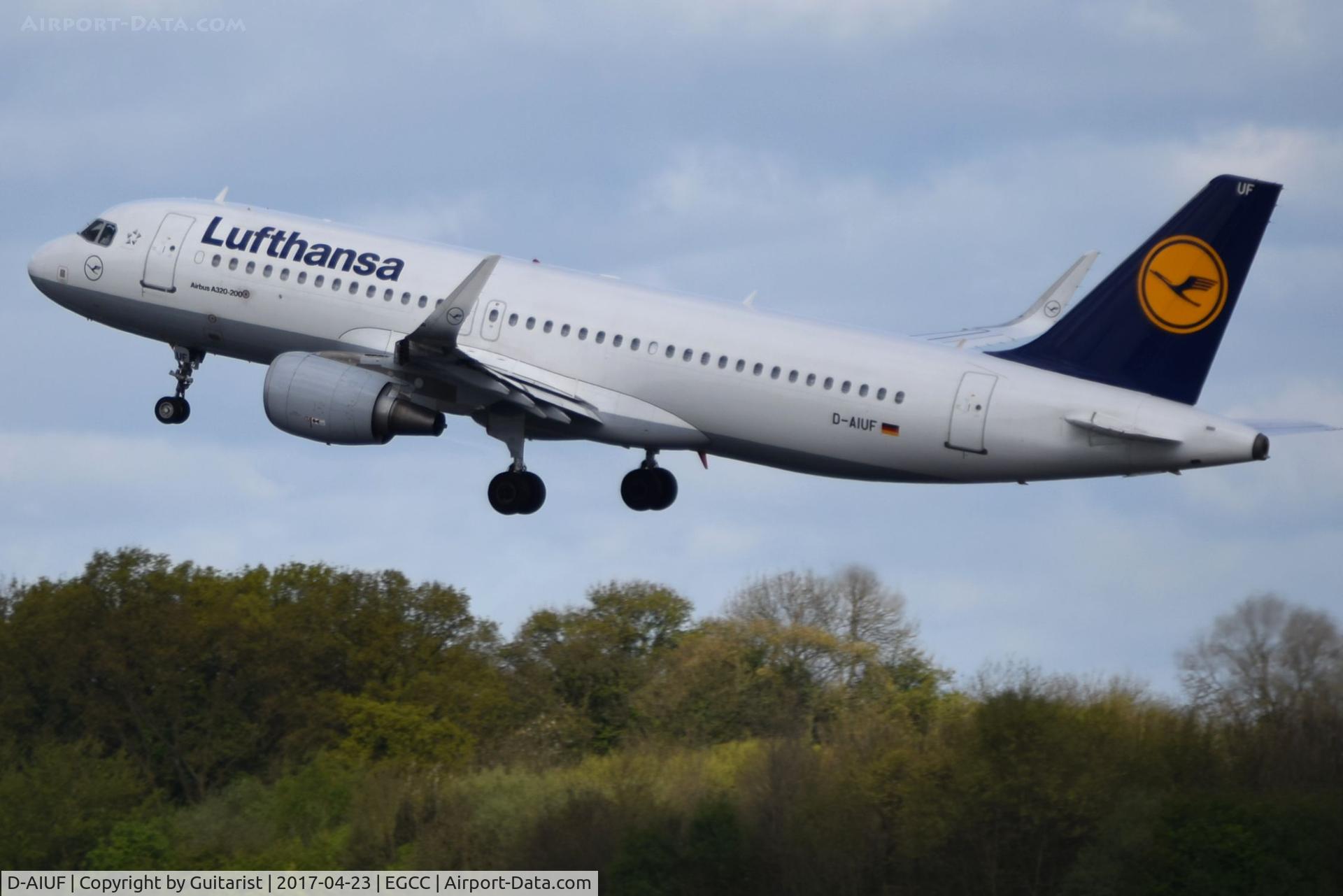 D-AIUF, 2014 Airbus A320-214 C/N 6141, At Manchester