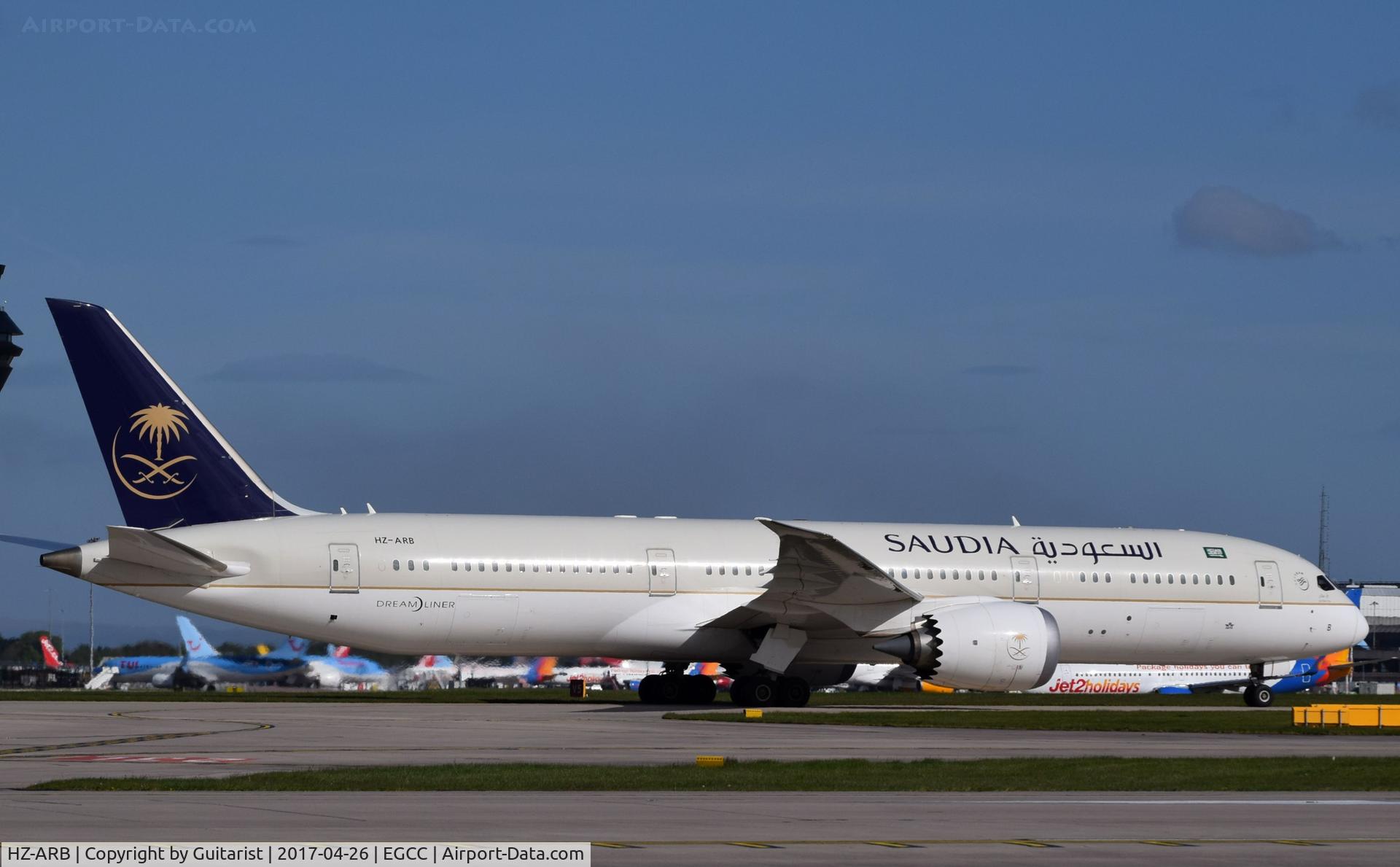 HZ-ARB, 2015 Boeing 787-9 Dreamliner C/N 41545, At Manchester