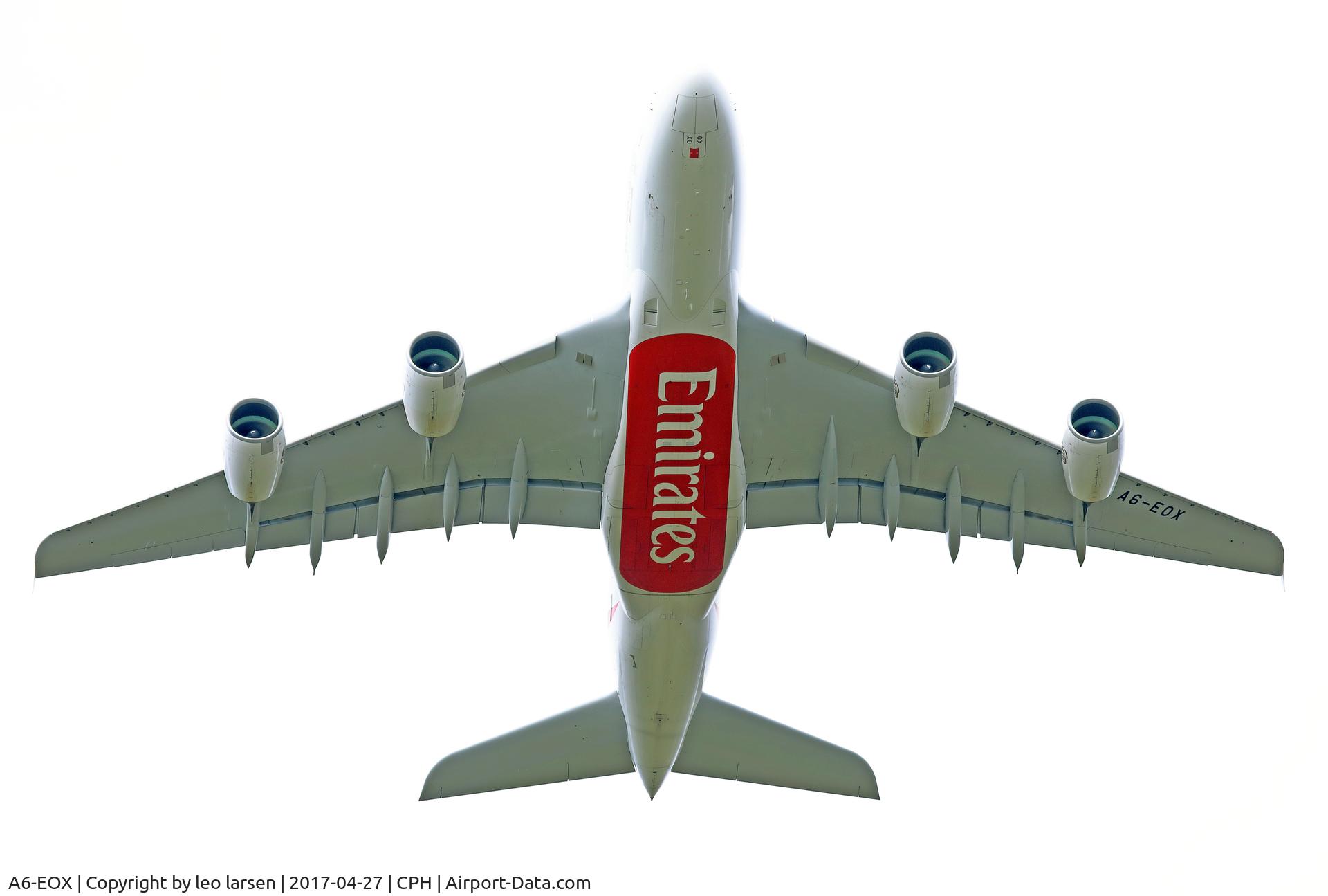 A6-EOX, 2015 Airbus A380-861 C/N 208, Copenhagen 27.4.2017