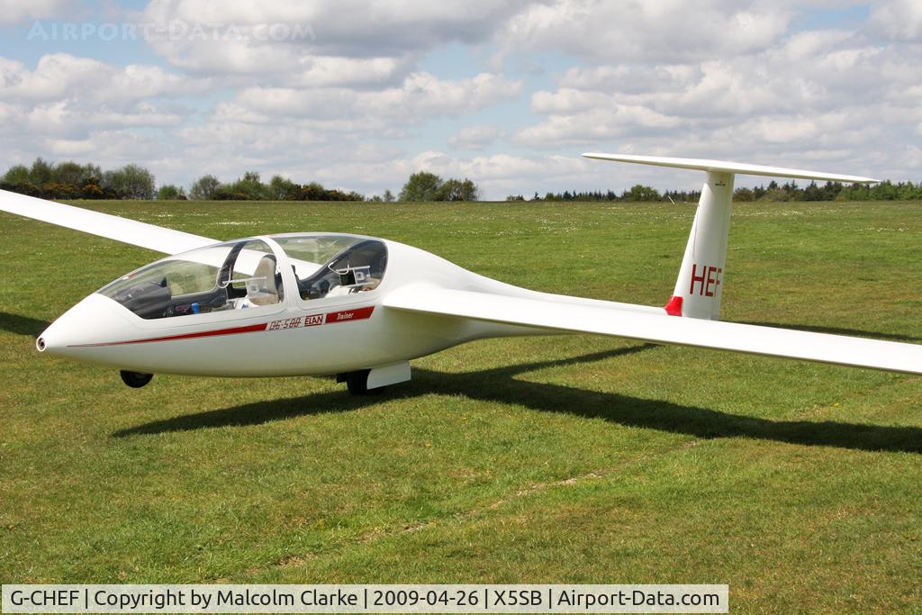 G-CHEF, Elan DG-500 Trainer C/N 5E53T20, Elan DG-500 Trainer, Sutton Bank, North Yorkshire. April 26th 2009.