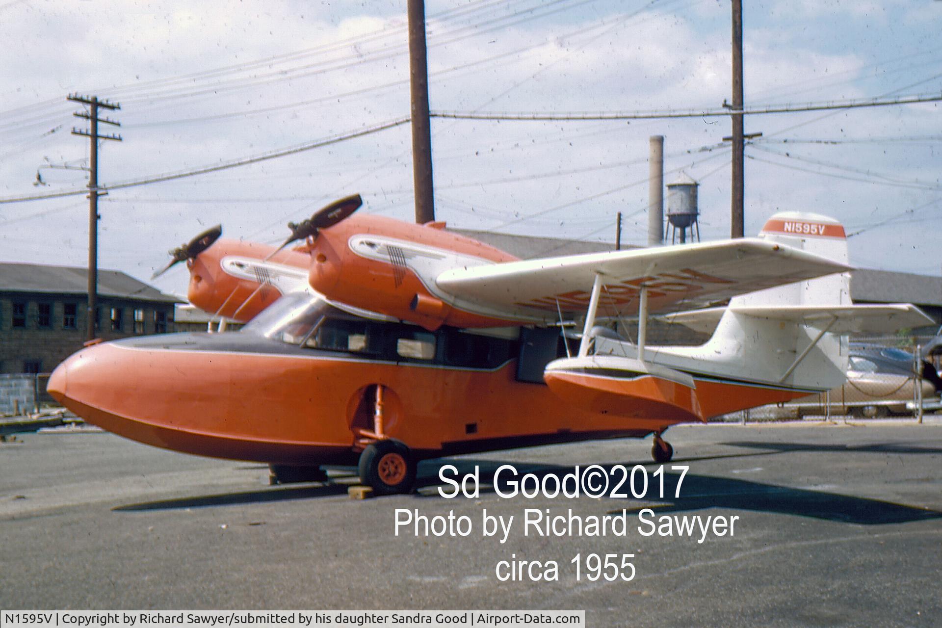 N1595V, 1949 Grumman G-44 Widgeon C/N 1319, This photo was taken by my father in the mid 50's. I do not know where it was taken and he is no longer with us to ask.