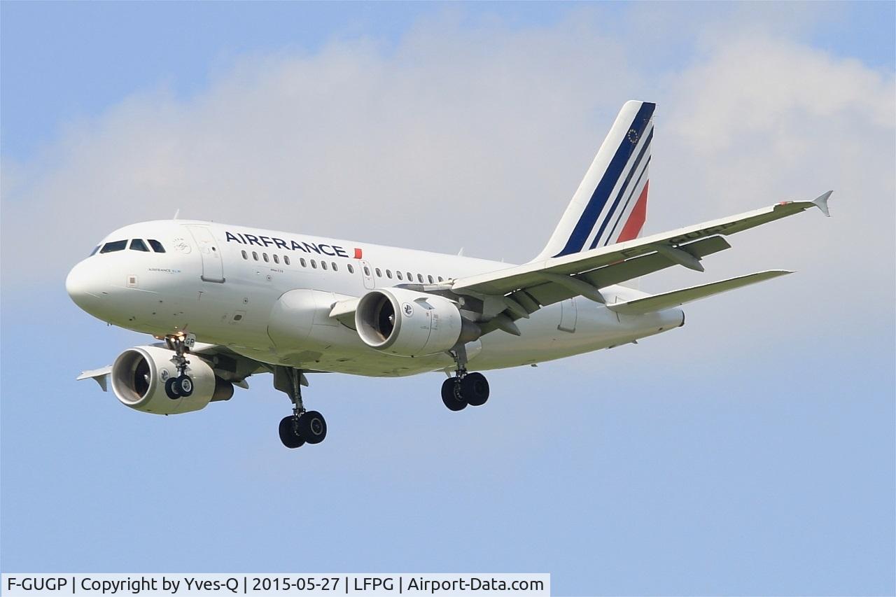 F-GUGP, 2006 Airbus A318-111 C/N 2967, Airbus A318-111, Short approach rwy 27R, Roissy Charles De Gaulle Airport (LFPG-CDG)