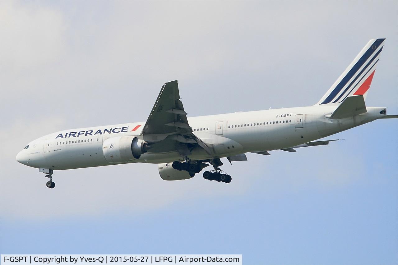 F-GSPT, 2002 Boeing 777-228/ER C/N 32308, Boeing 777-228 (ER), On final rwy 27R, Paris-Roissy Charles De Gaulle airport (LFPG-CDG)
