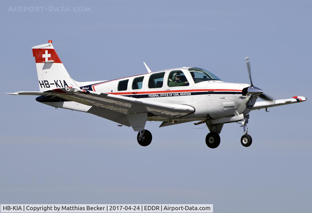 HB-KIA, 1990 Beech A36 Bonanza 36 Bonanza 36 C/N E-2522, HB-KIA