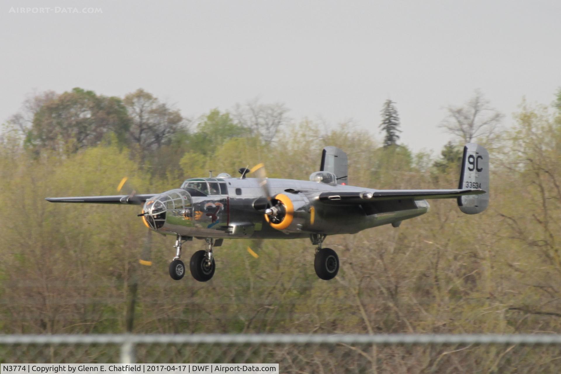 N3774, 1943 North American B-25D Mitchell C/N 100-23960, 75th Anniversary of the Doolittle Tokyo raid at Wright Field, WPAFB, OH