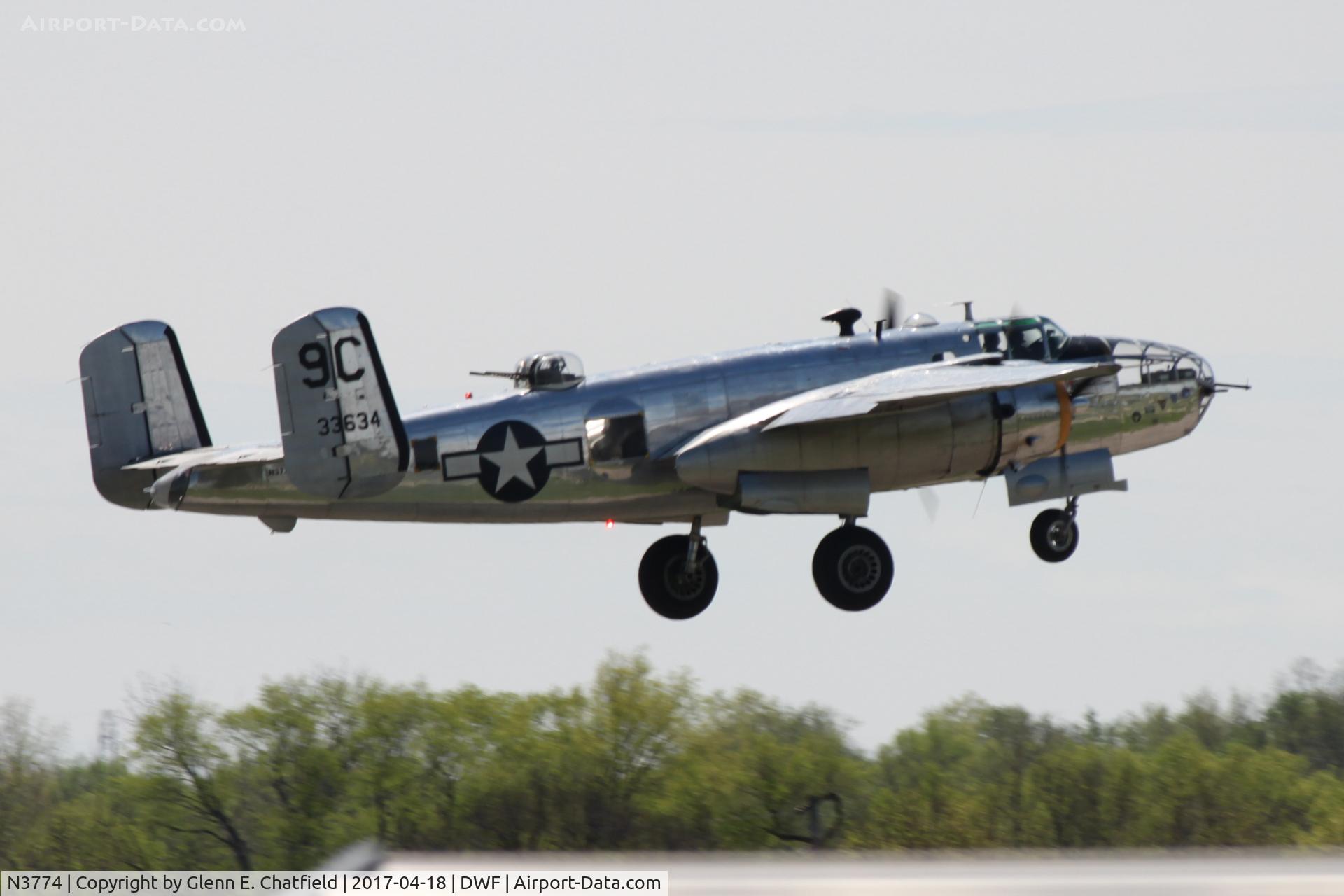N3774, 1943 North American B-25D Mitchell C/N 100-23960, 75th Anniversary of the Doolittle Tokyo raid at Wright Field, WPAFB, OH