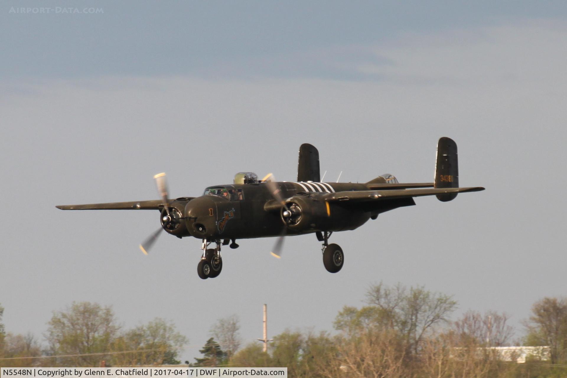 N5548N, 1943 North American B-25H Mitchell C/N 98-21107, 75th Anniversary of the Doolittle Tokyo raid at Wright Field, WPAFB, OH