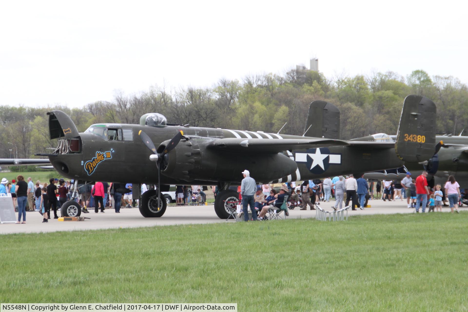 N5548N, 1943 North American B-25H Mitchell C/N 98-21107, 75th Anniversary of the Doolittle Tokyo raid at Wright Field, WPAFB, OH