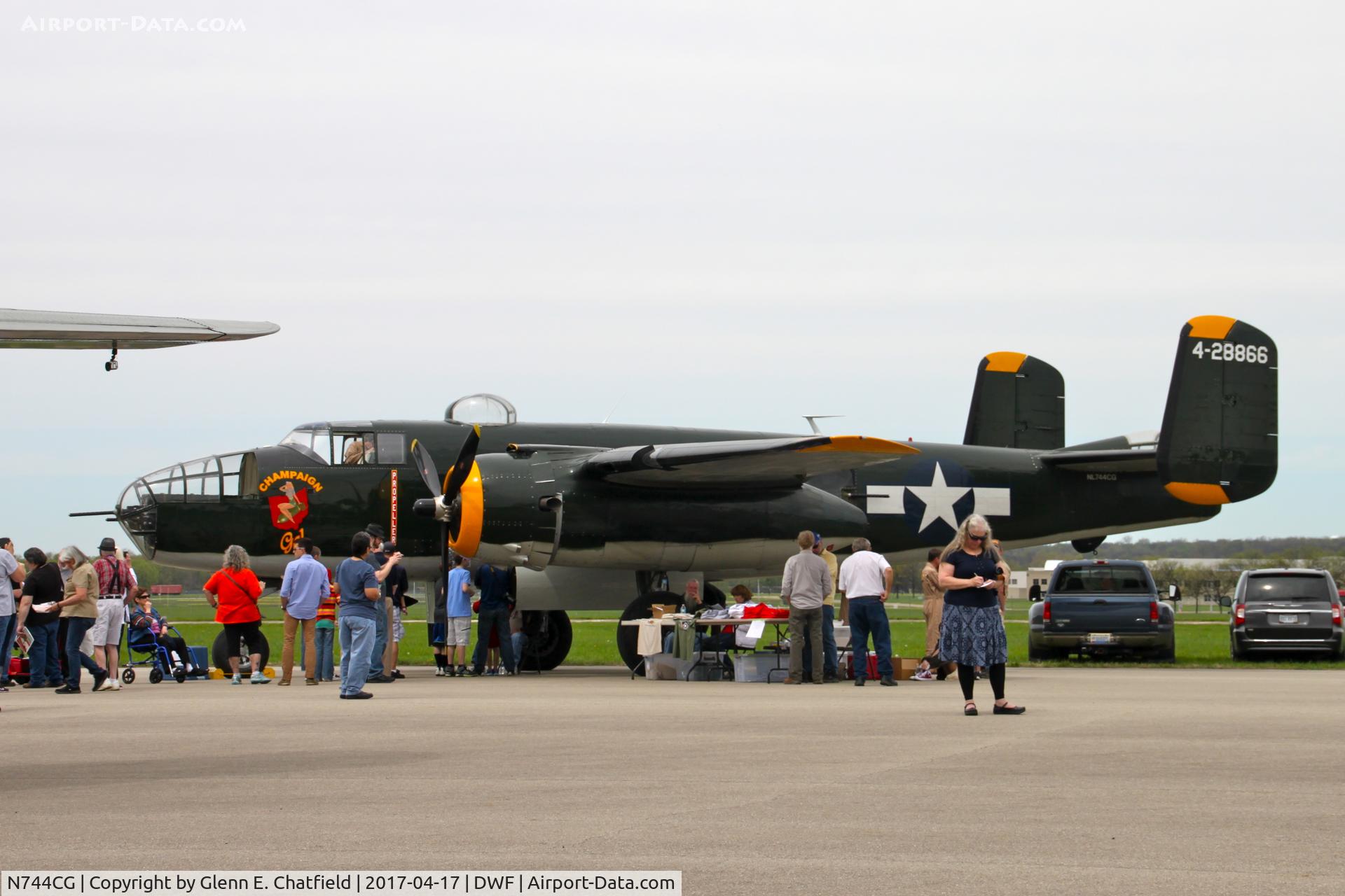 N744CG, 1944 North American B-25N Mitchell C/N 108-32141, 75th Anniversary of the Doolittle Tokyo raid at Wright Field, WPAFB, OH