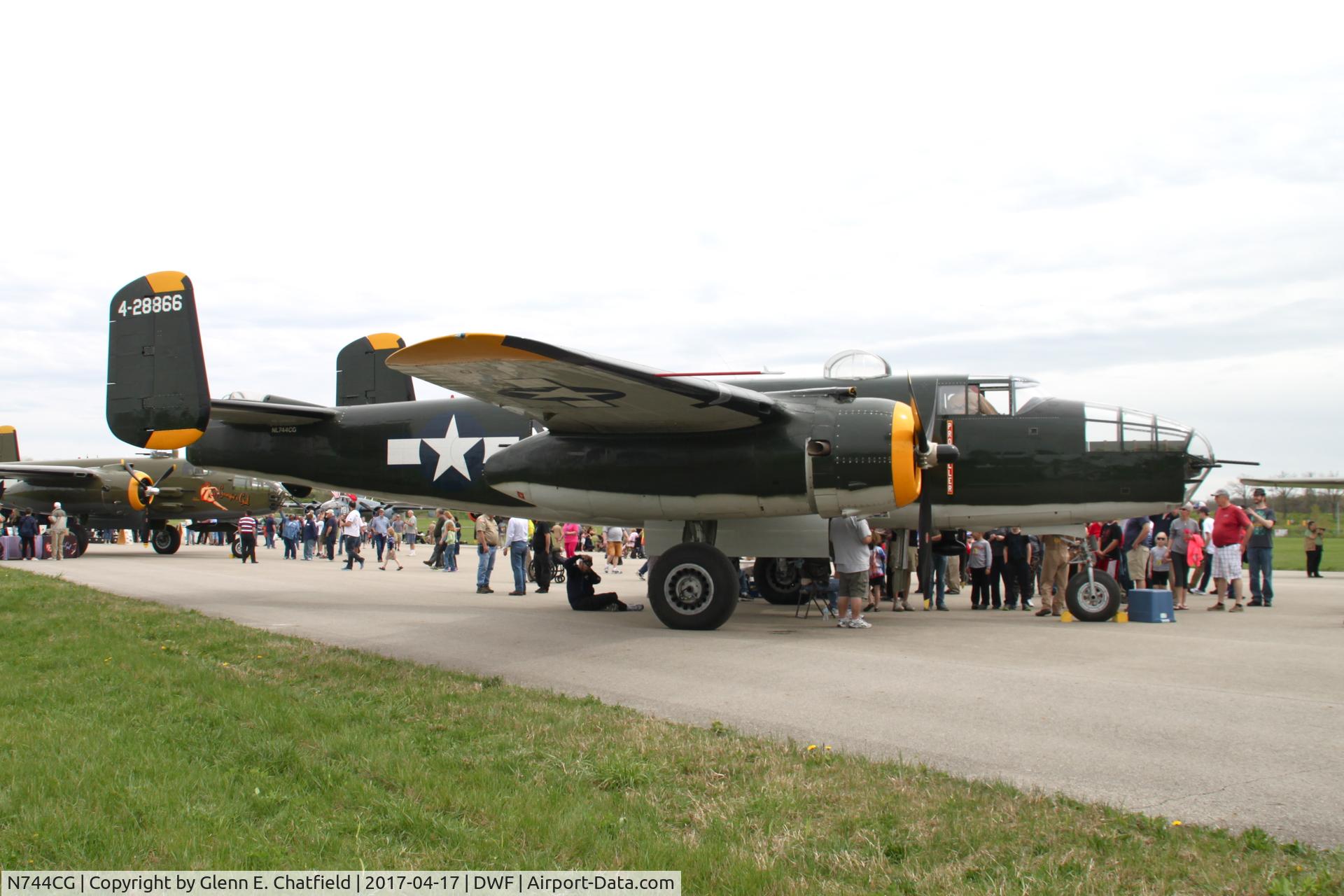 N744CG, 1944 North American B-25N Mitchell C/N 108-32141, 75th Anniversary of the Doolittle Tokyo raid at Wright Field, WPAFB, OH
