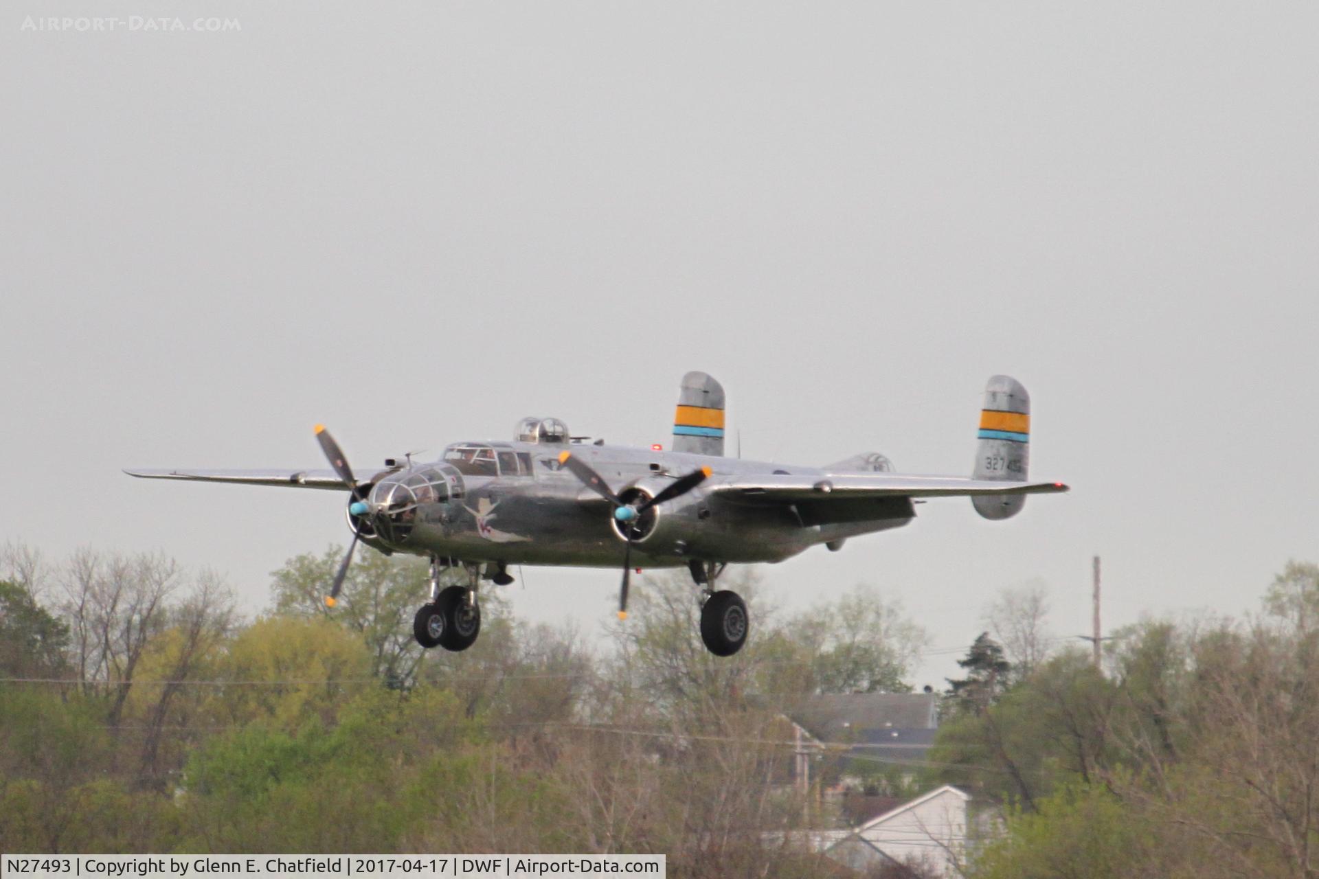 N27493, 1944 North American TB-25K Mitchell C/N 44-29869/108-33144, 75th Anniversary of the Doolittle Tokyo raid at Wright Field, WPAFB, OH