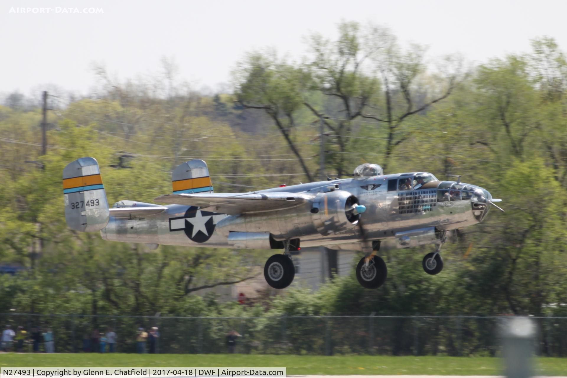 N27493, 1944 North American TB-25K Mitchell C/N 44-29869/108-33144, 75th Anniversary of the Doolittle Tokyo raid at Wright Field, WPAFB, OH