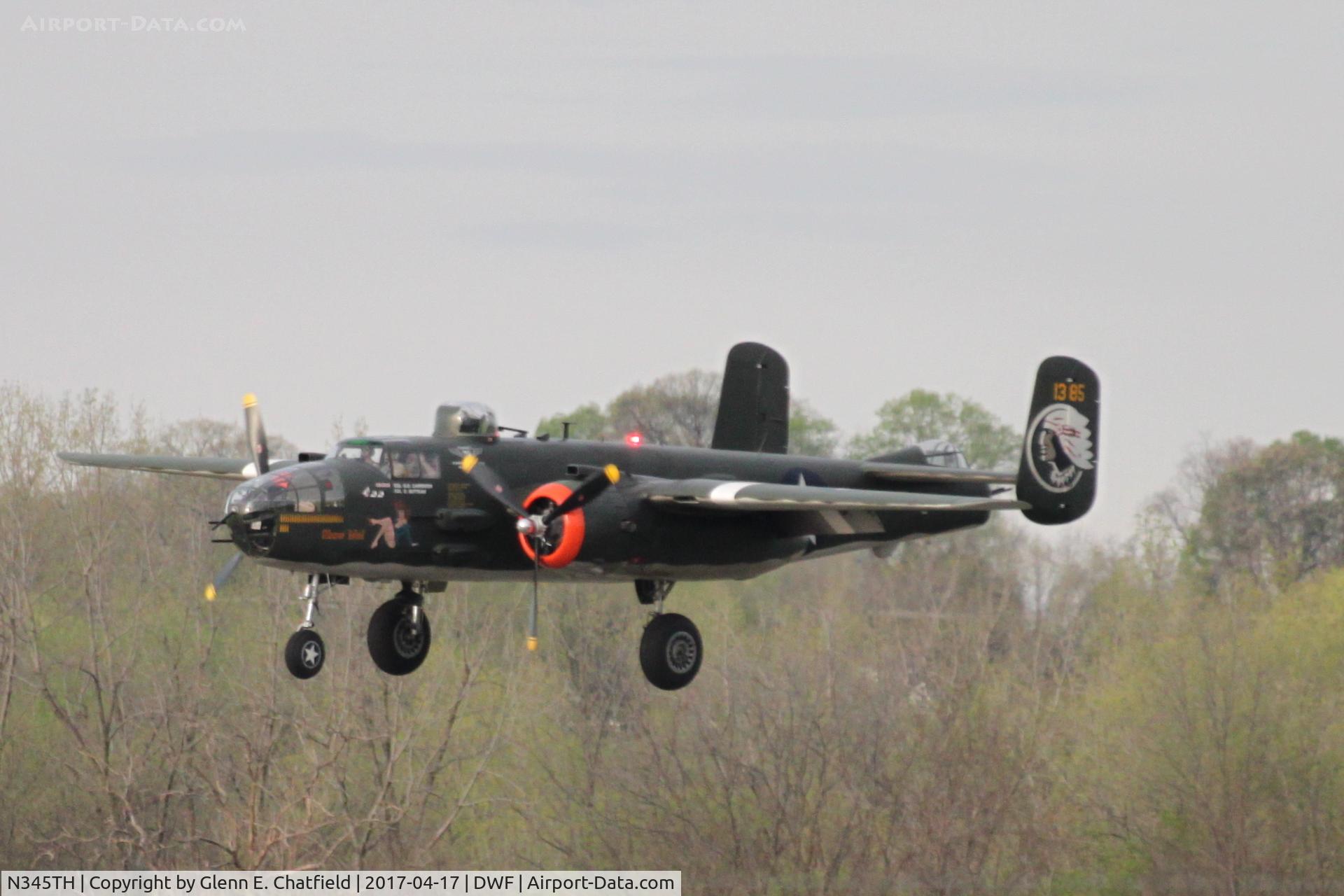 N345TH, 1944 North American TB-25J Mitchell C/N 44-31385A, 75th Anniversary of the Doolittle Tokyo raid at Wright Field, WPAFB, OH