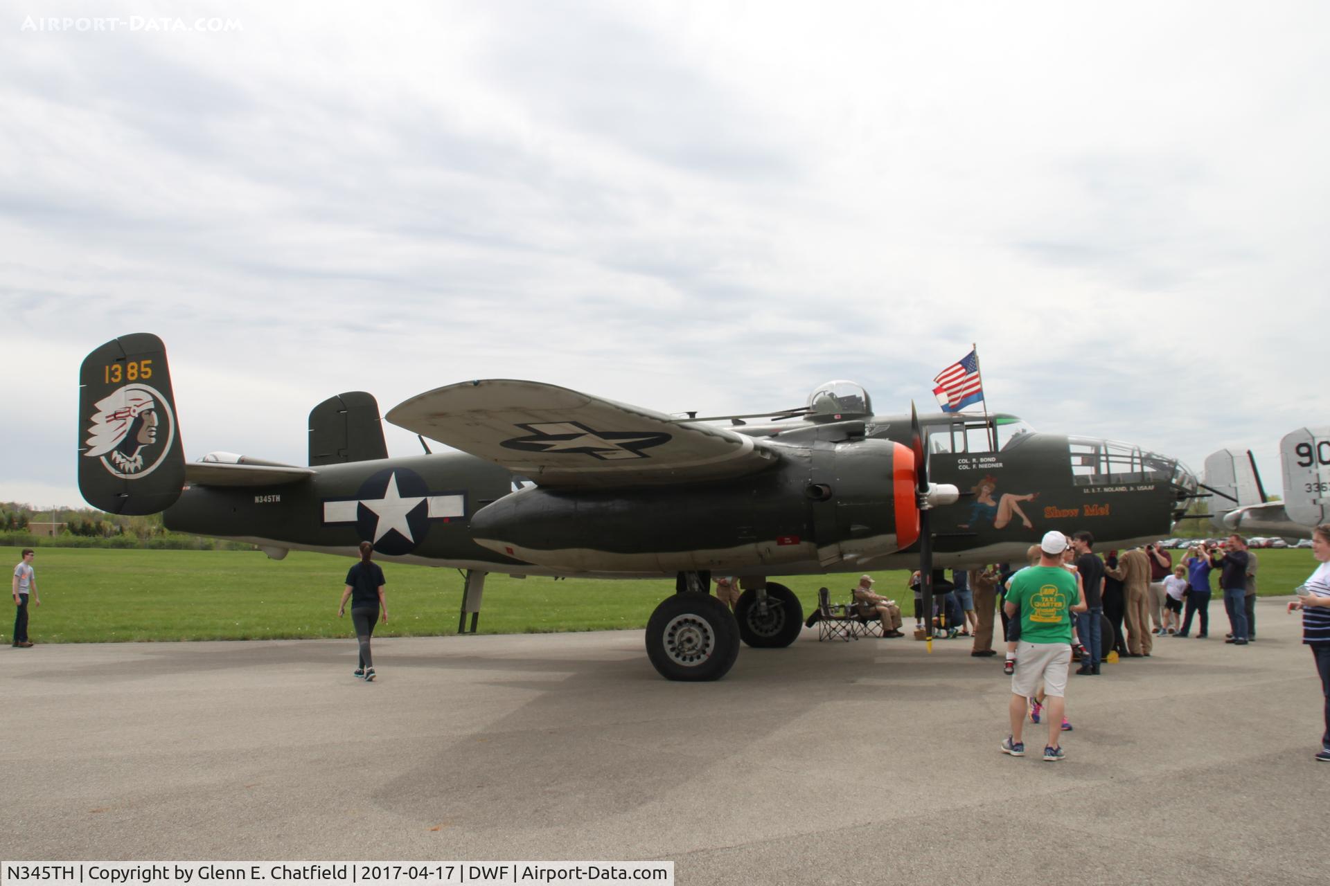 N345TH, 1944 North American TB-25J Mitchell C/N 44-31385A, 75th Anniversary of the Doolittle Tokyo raid at Wright Field, WPAFB, OH