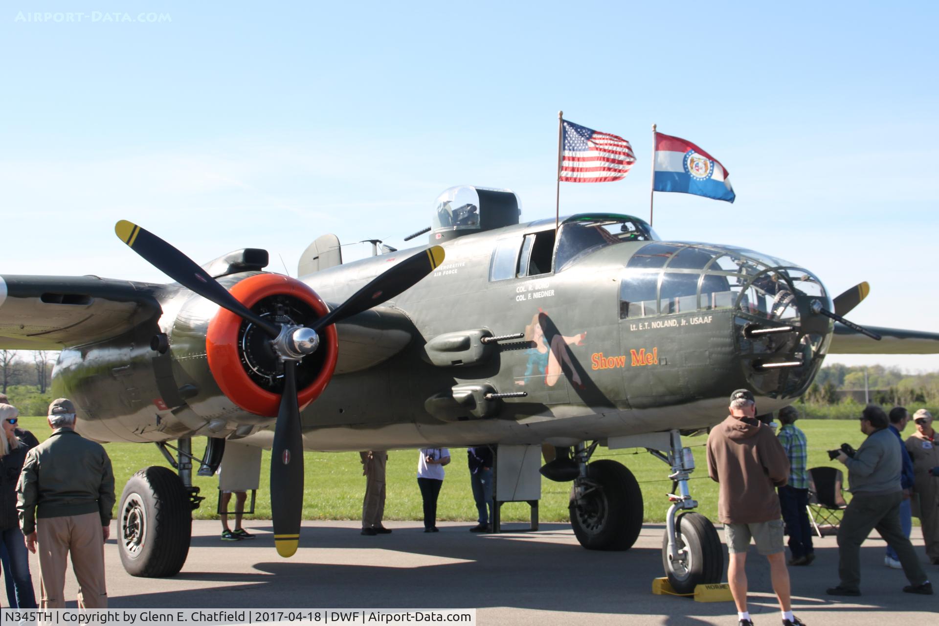 N345TH, 1944 North American TB-25J Mitchell C/N 44-31385A, 75th Anniversary of the Doolittle Tokyo raid at Wright Field, WPAFB, OH