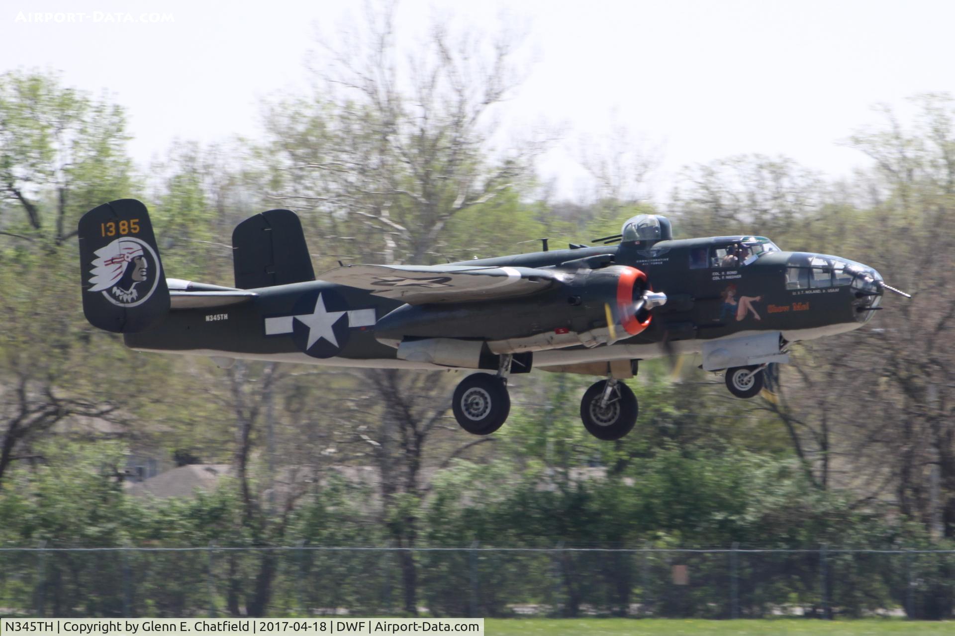 N345TH, 1944 North American TB-25J Mitchell C/N 44-31385A, 75th Anniversary of the Doolittle Tokyo raid at Wright Field, WPAFB, OH