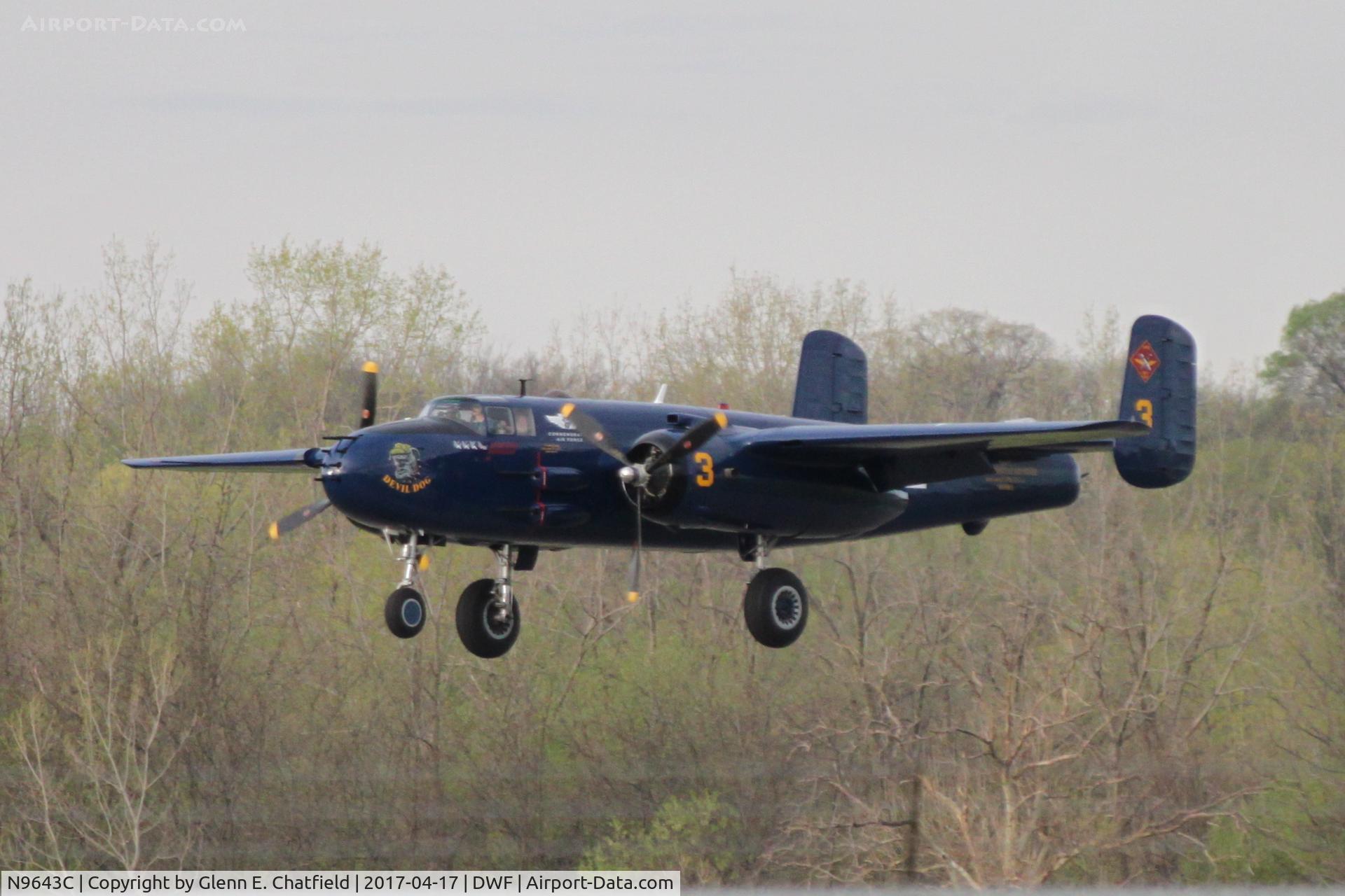 N9643C, 1944 North American B-25J Mitchell Mitchell C/N 108-47512, 75th Anniversary of the Doolittle Tokyo raid at Wright Field, WPAFB, OH