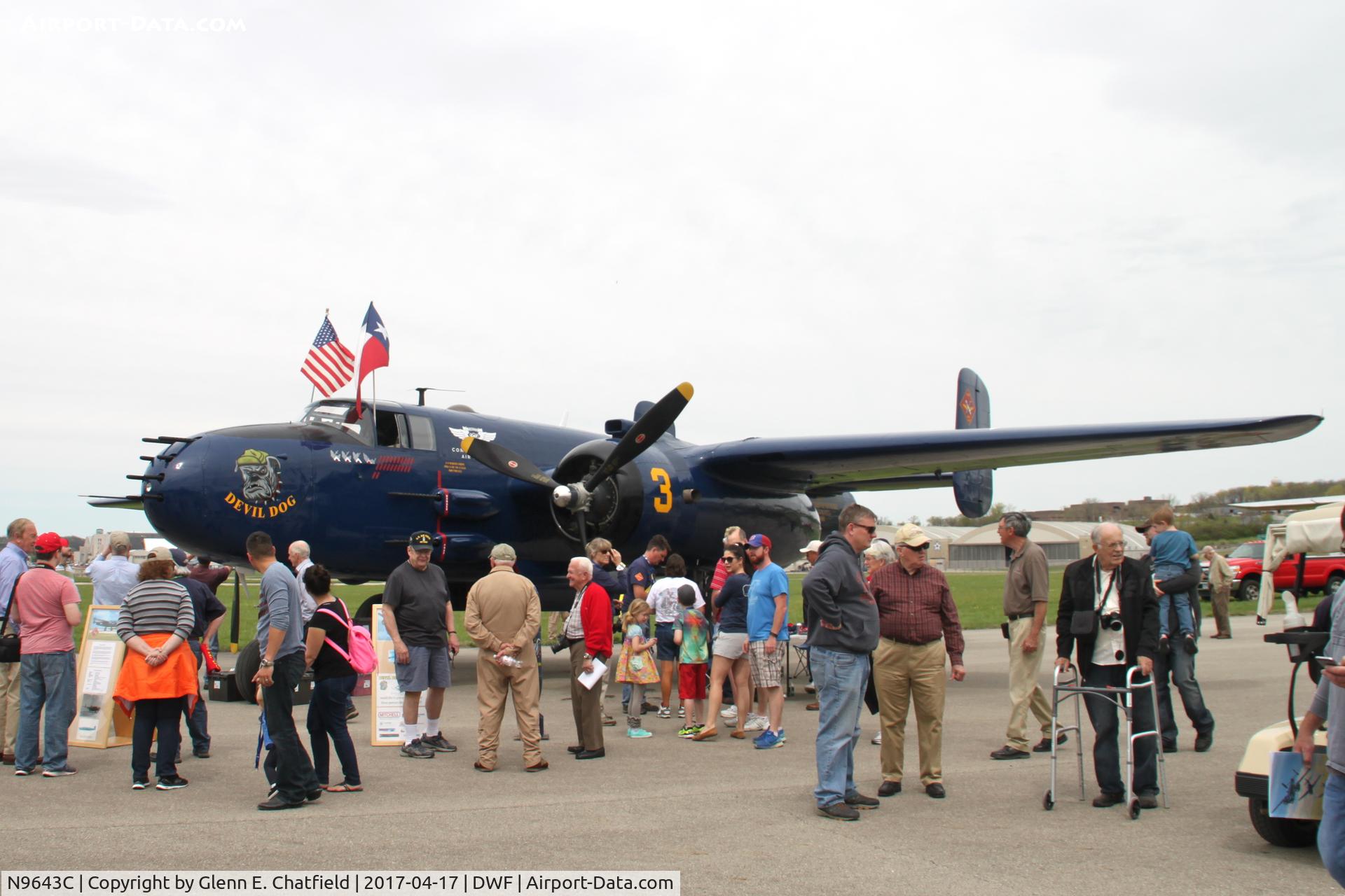 N9643C, 1944 North American B-25J Mitchell Mitchell C/N 108-47512, 75th Anniversary of the Doolittle Tokyo raid at Wright Field, WPAFB, OH