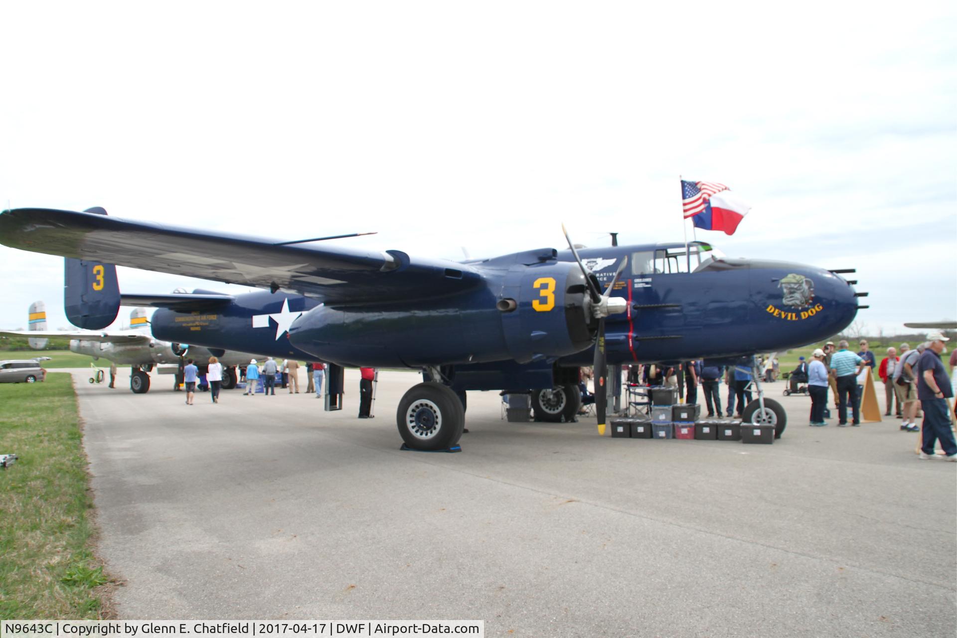 N9643C, 1944 North American B-25J Mitchell Mitchell C/N 108-47512, 75th Anniversary of the Doolittle Tokyo raid at Wright Field, WPAFB, OH