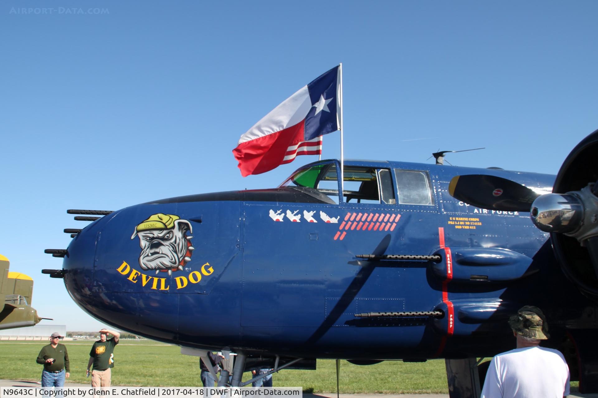N9643C, 1944 North American B-25J Mitchell Mitchell C/N 108-47512, 75th Anniversary of the Doolittle Tokyo raid at Wright Field, WPAFB, OH