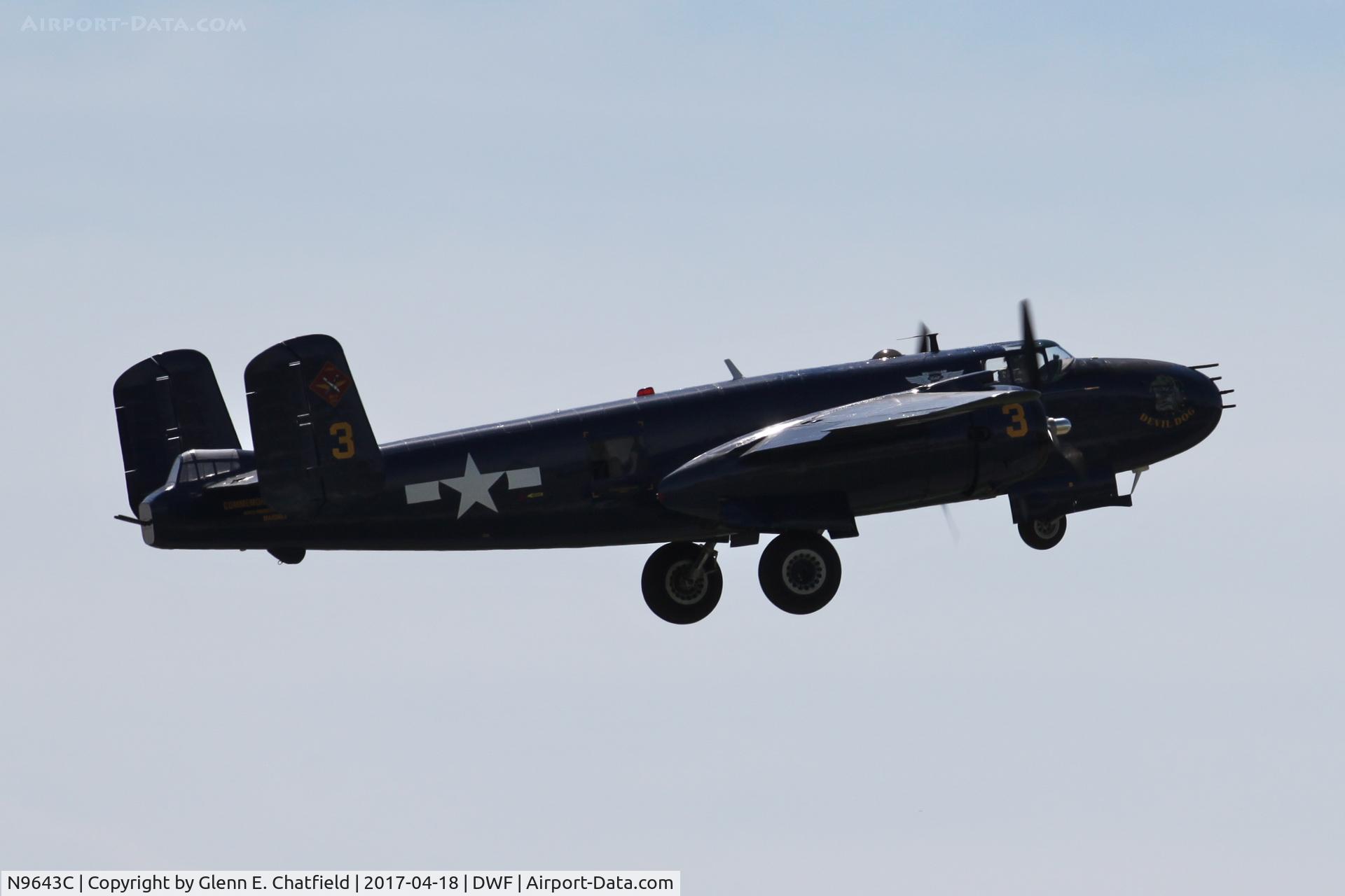 N9643C, 1944 North American B-25J Mitchell Mitchell C/N 108-47512, 75th Anniversary of the Doolittle Tokyo raid at Wright Field, WPAFB, OH