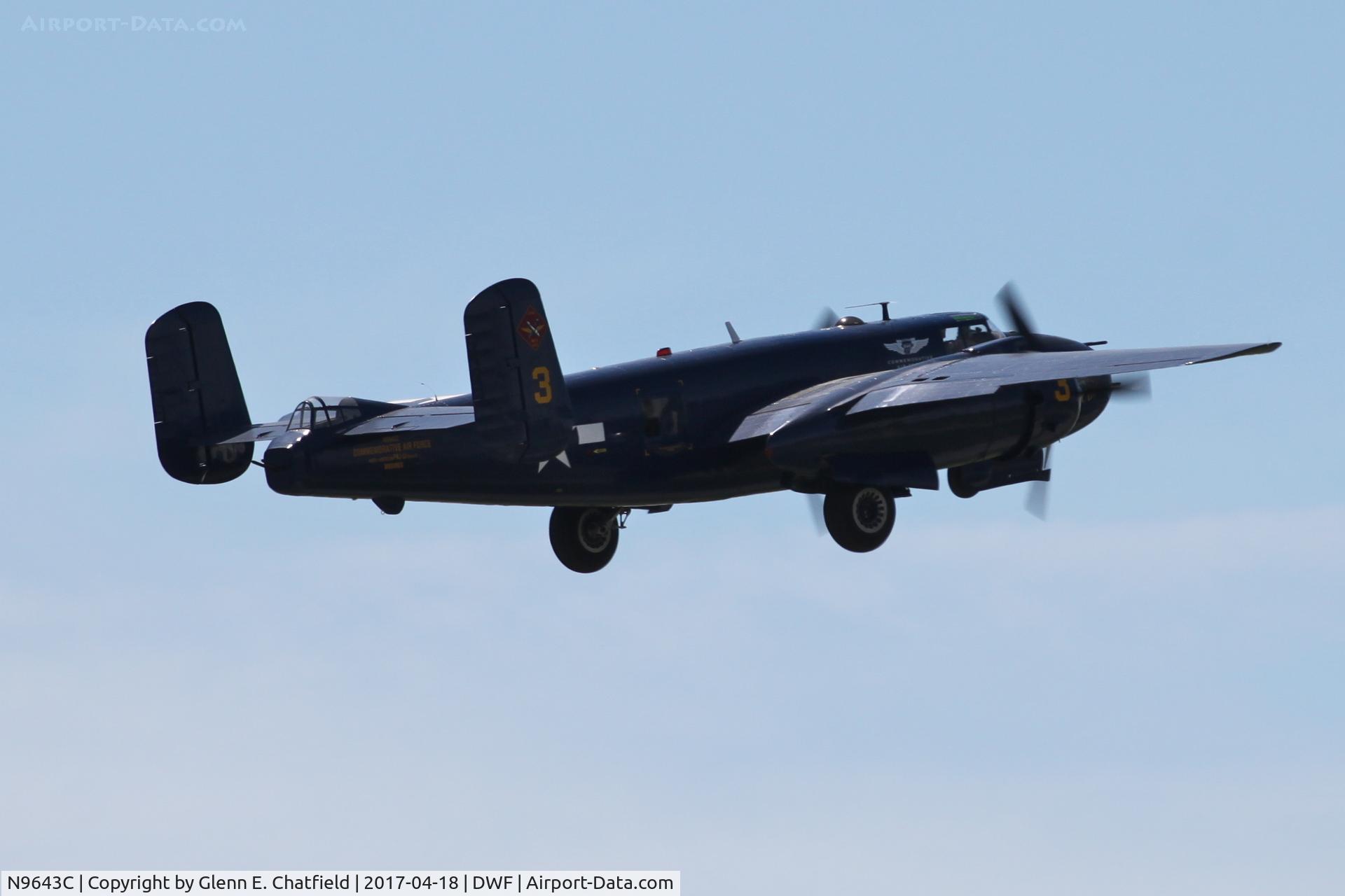 N9643C, 1944 North American B-25J Mitchell Mitchell C/N 108-47512, 75th Anniversary of the Doolittle Tokyo raid at Wright Field, WPAFB, OH