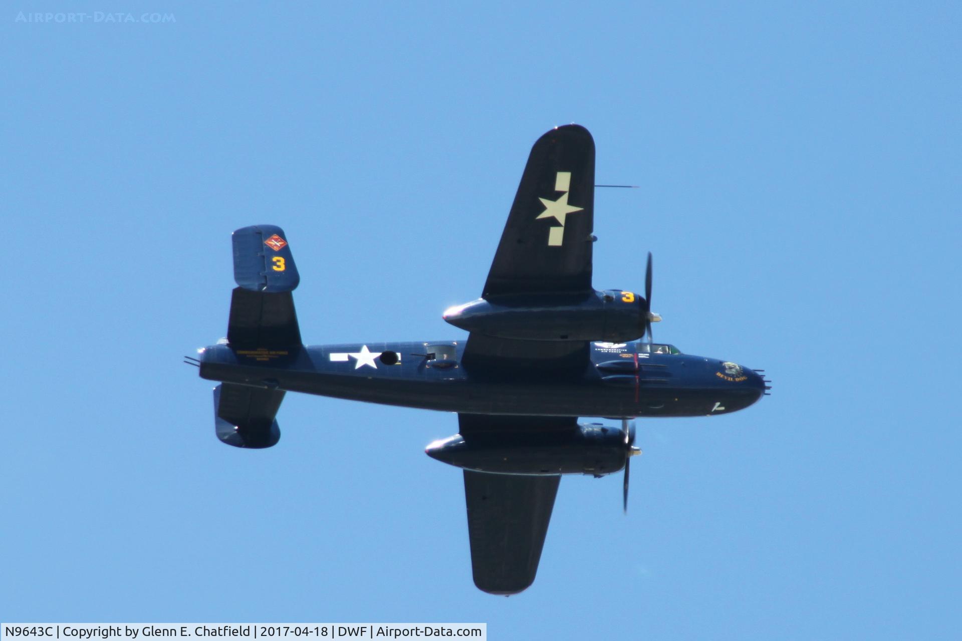 N9643C, 1944 North American B-25J Mitchell Mitchell C/N 108-47512, 75th Anniversary of the Doolittle Tokyo raid at Wright Field, WPAFB, OH