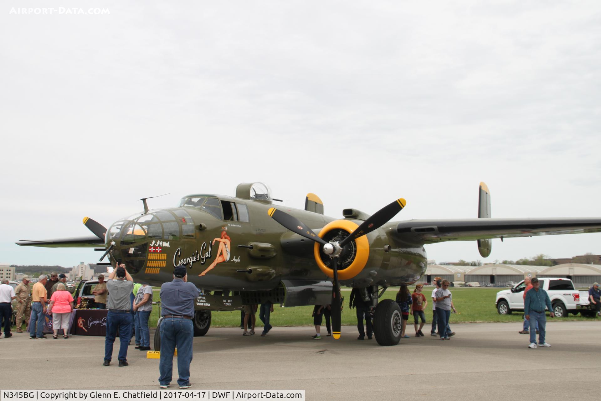 N345BG, 1944 North American TB-25N Mitchell C/N 108-47531, 75th Anniversary of the Doolittle Tokyo raid at Wright Field, WPAFB, OH