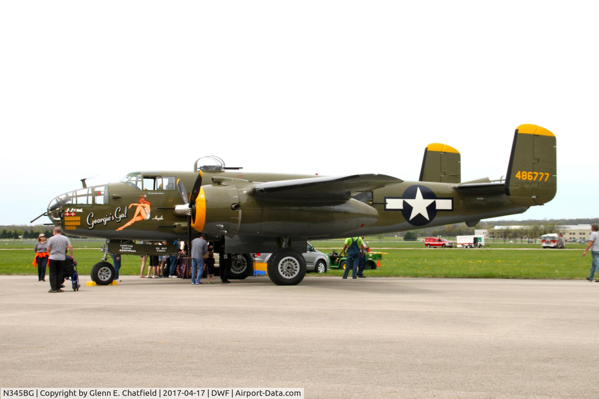 N345BG, 1944 North American TB-25N Mitchell C/N 108-47531, 75th Anniversary of the Doolittle Tokyo raid at Wright Field, WPAFB, OH