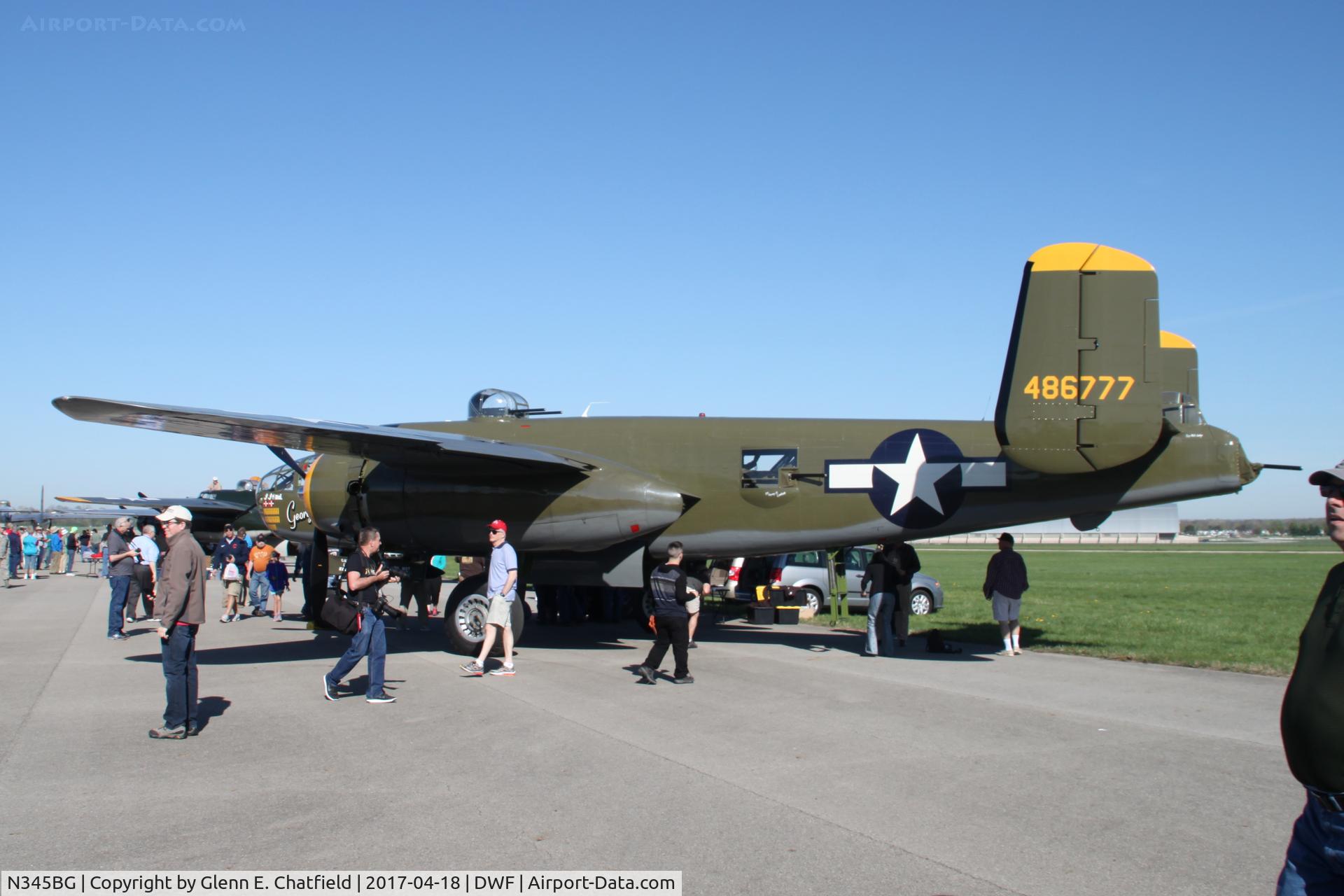 N345BG, 1944 North American TB-25N Mitchell C/N 108-47531, 75th Anniversary of the Doolittle Tokyo raid at Wright Field, WPAFB, OH