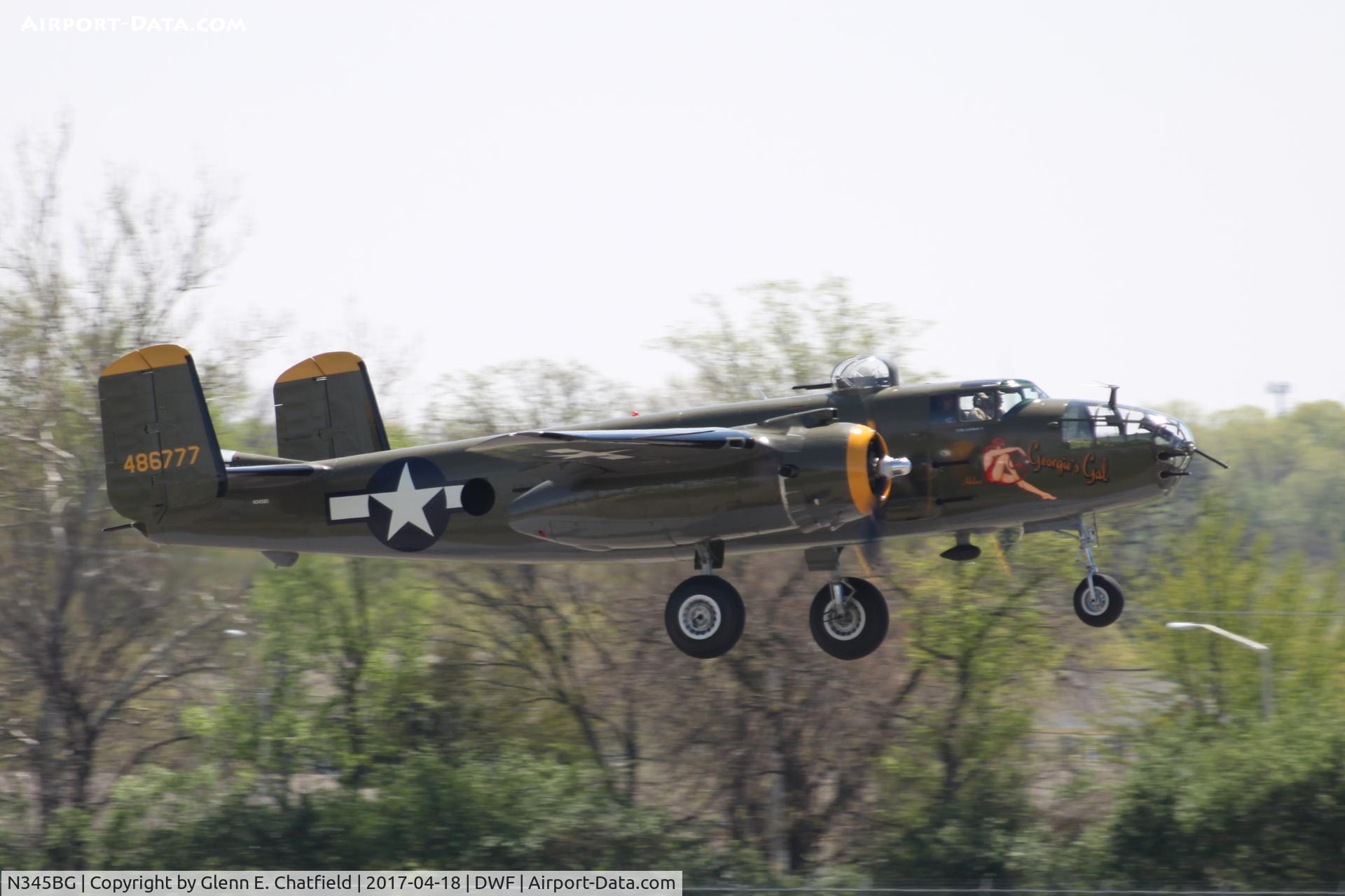 N345BG, 1944 North American TB-25N Mitchell C/N 108-47531, 75th Anniversary of the Doolittle Tokyo raid at Wright Field, WPAFB, OH