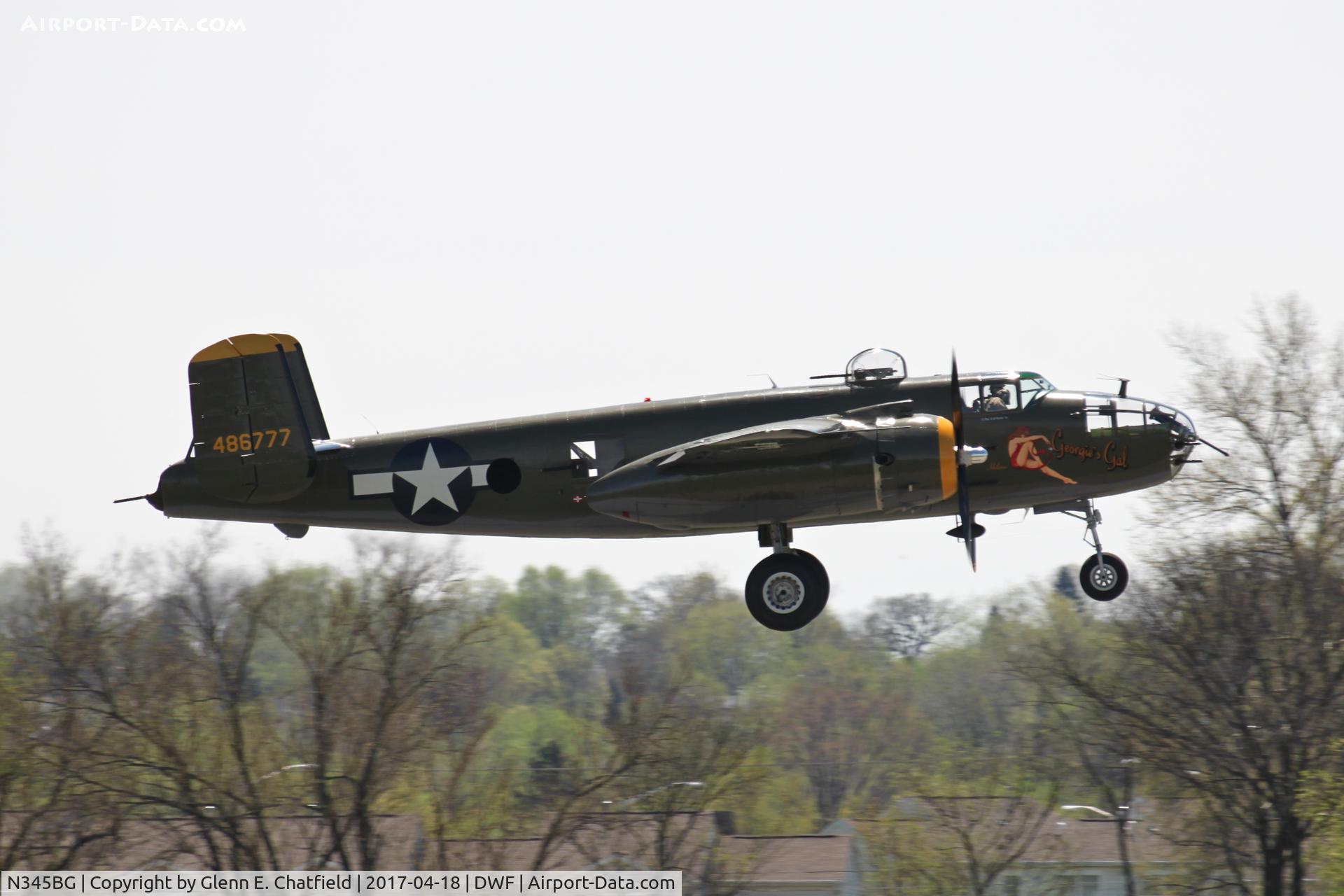 N345BG, 1944 North American TB-25N Mitchell C/N 108-47531, 75th Anniversary of the Doolittle Tokyo raid at Wright Field, WPAFB, OH