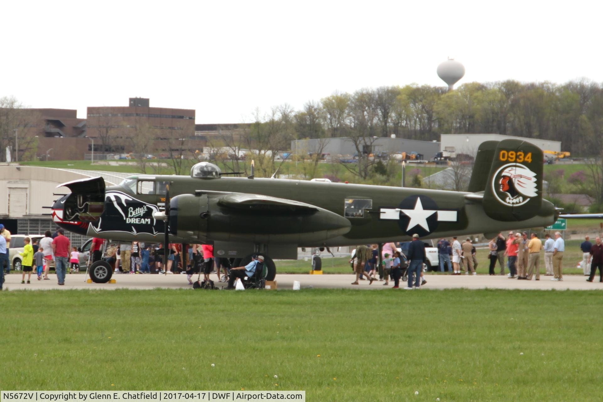 N5672V, 1945 North American B-25J Mitchell Mitchell C/N 108-47686, 75th Anniversary of the Doolittle Tokyo raid at Wright Field, WPAFB, OH
